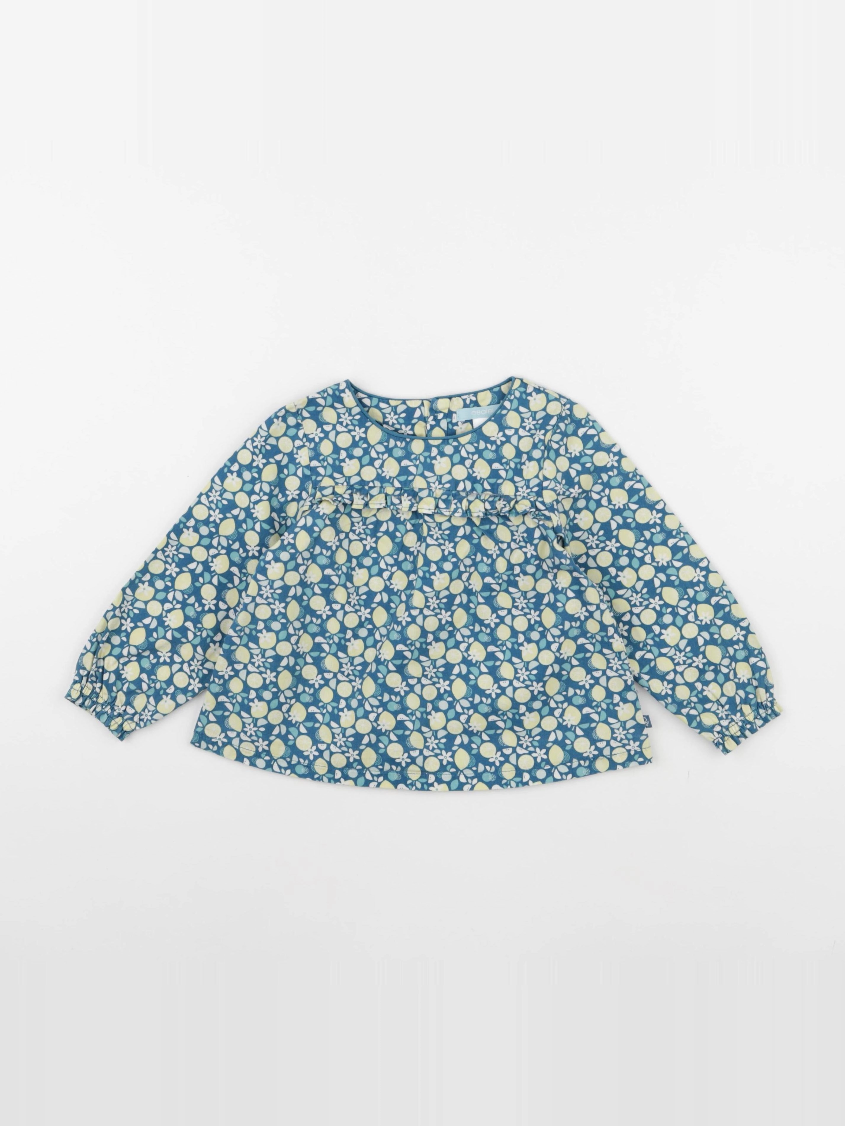 Obaïbi - blouse bleu - 24 mois