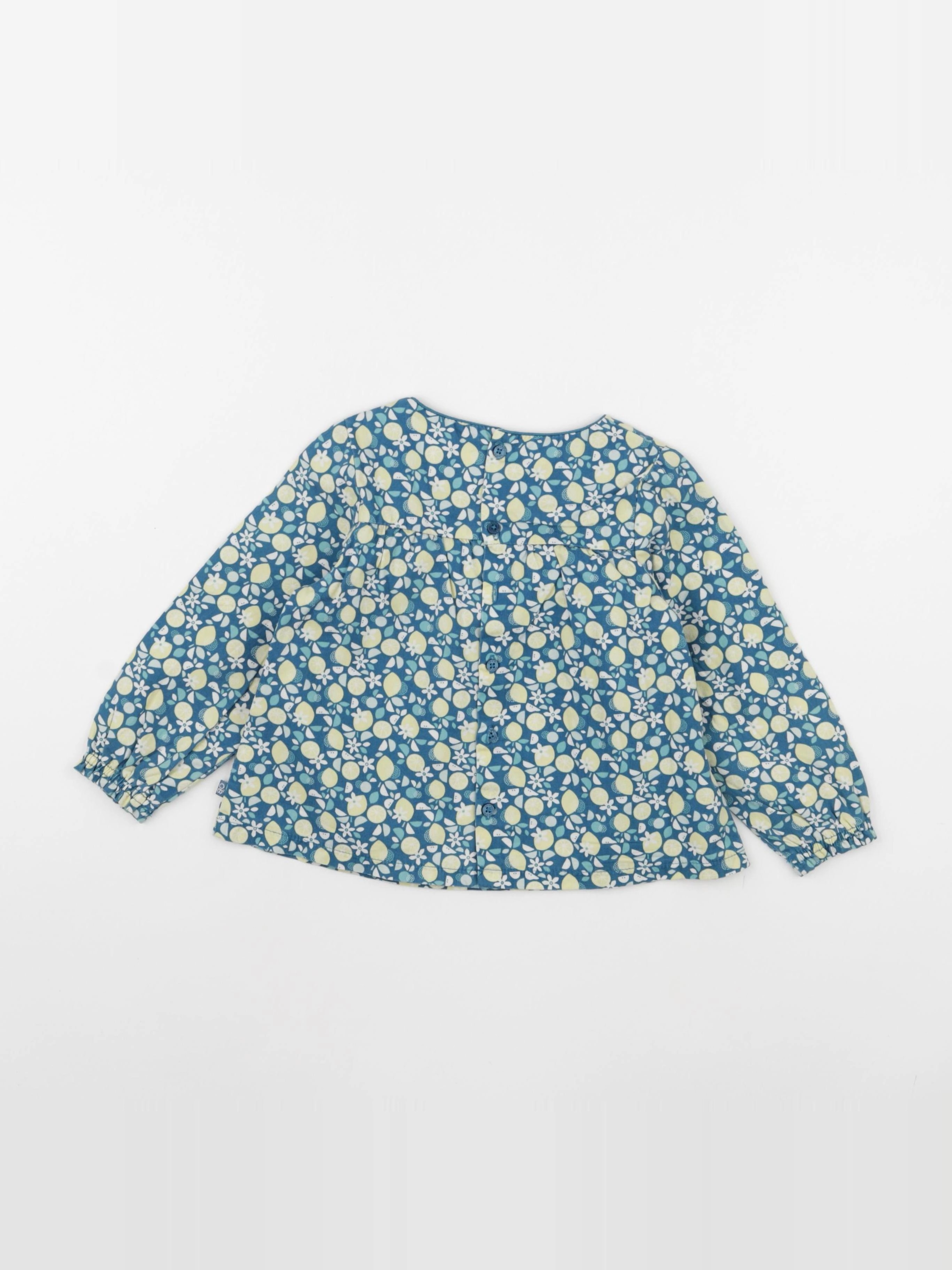 Obaïbi - blouse bleu - 24 mois