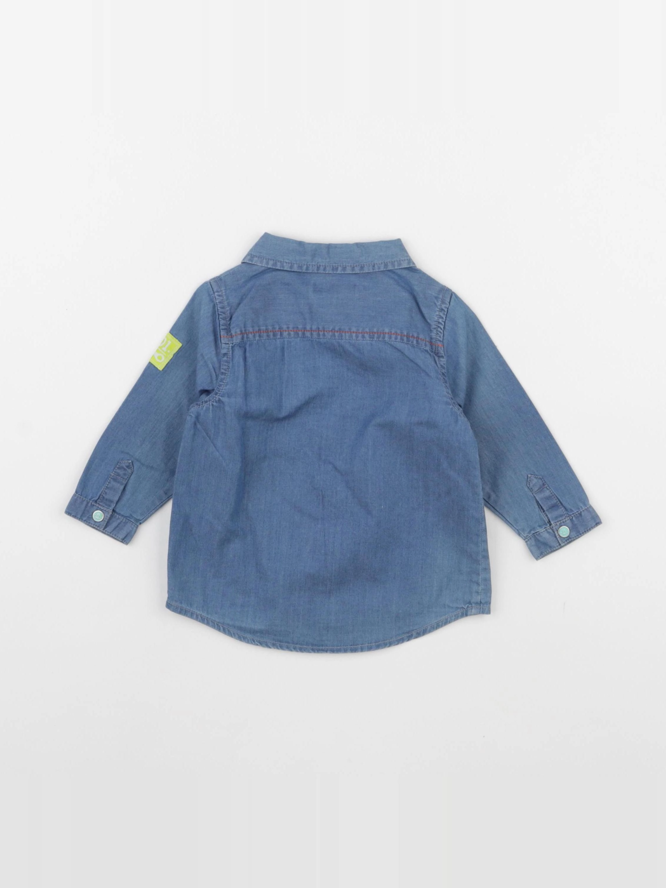 DPAM - chemise bleu - 6 mois
