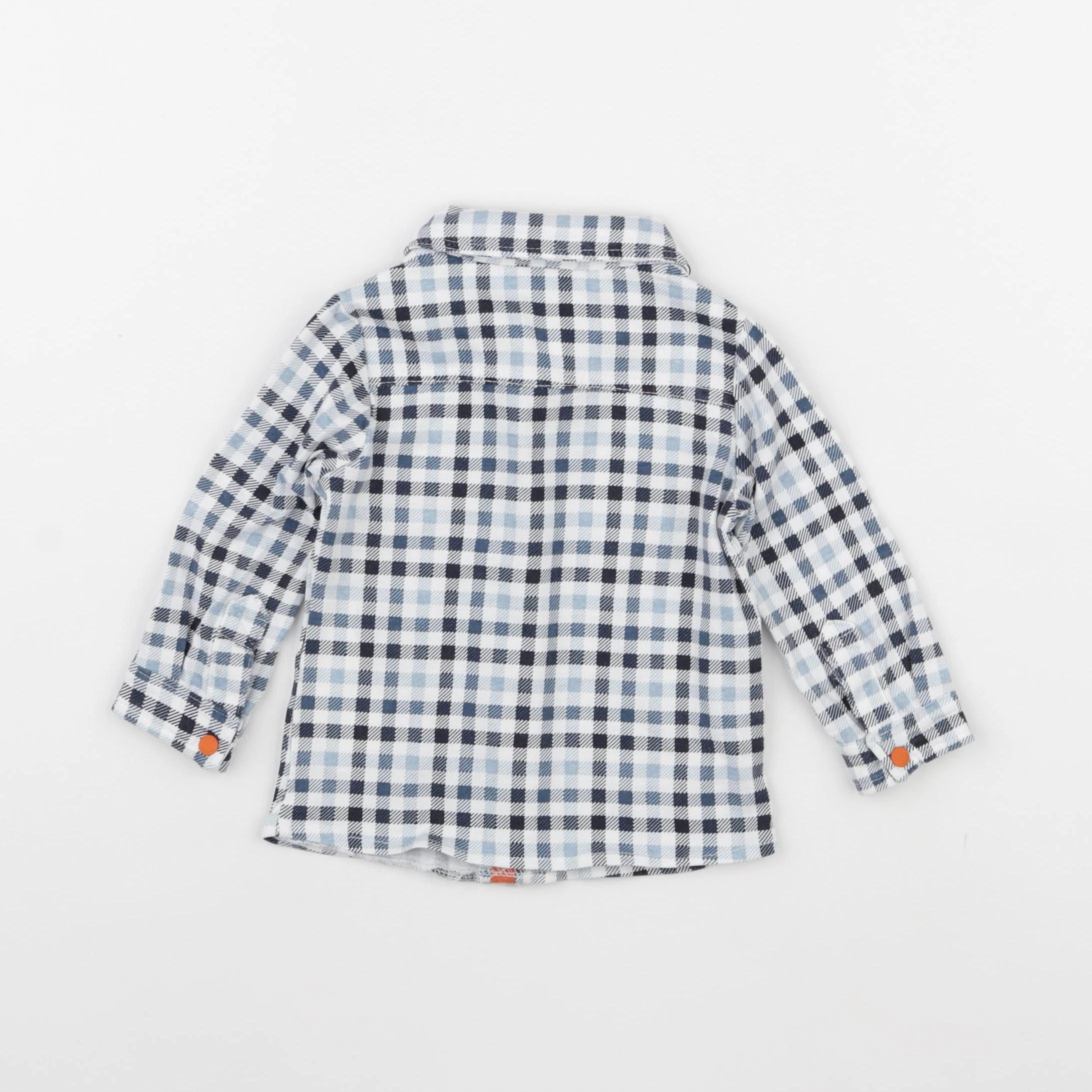 Sergent Major - chemise blanc, bleu - 12 mois