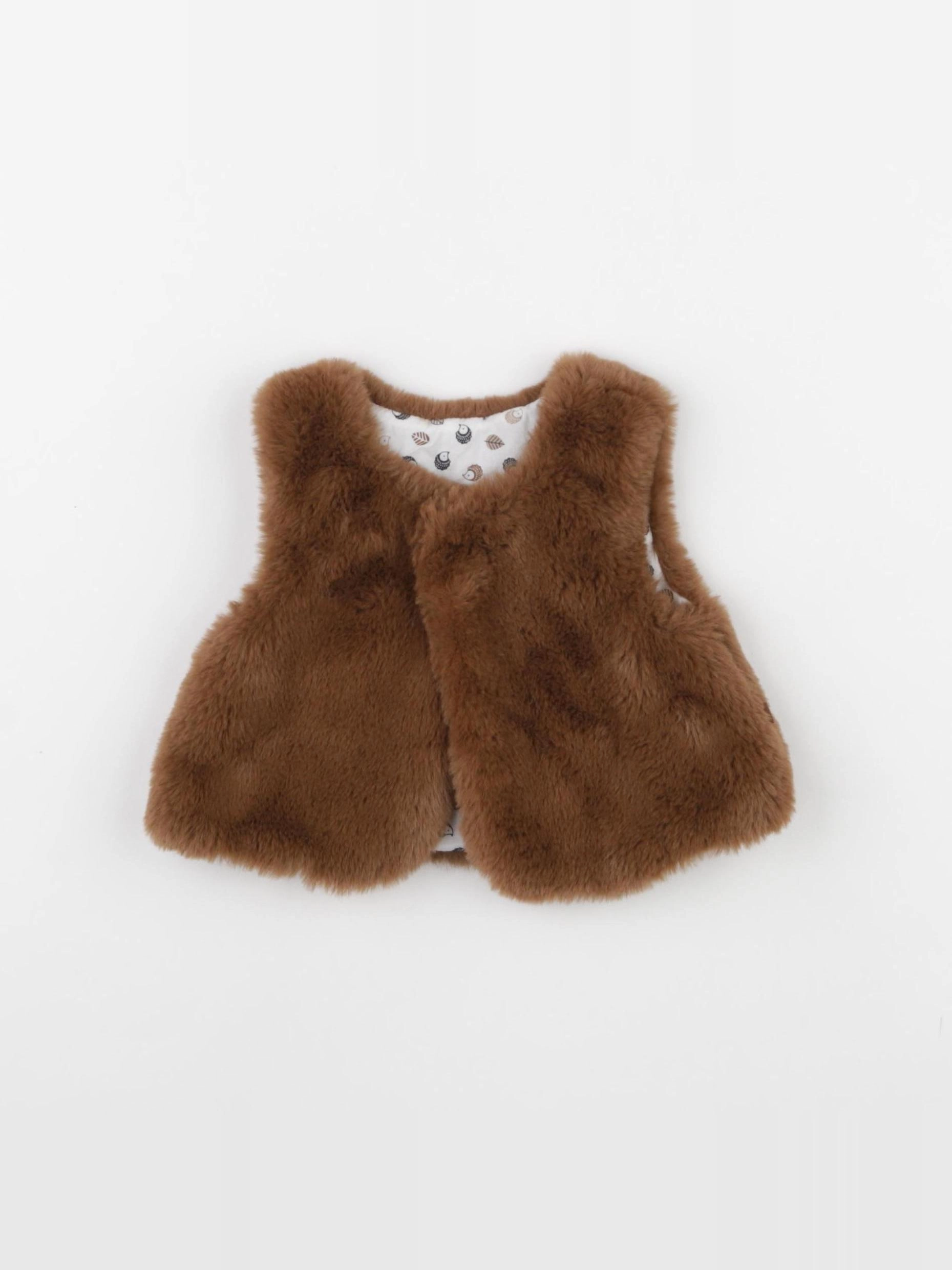 Obaïbi - gilet marron - 3 mois