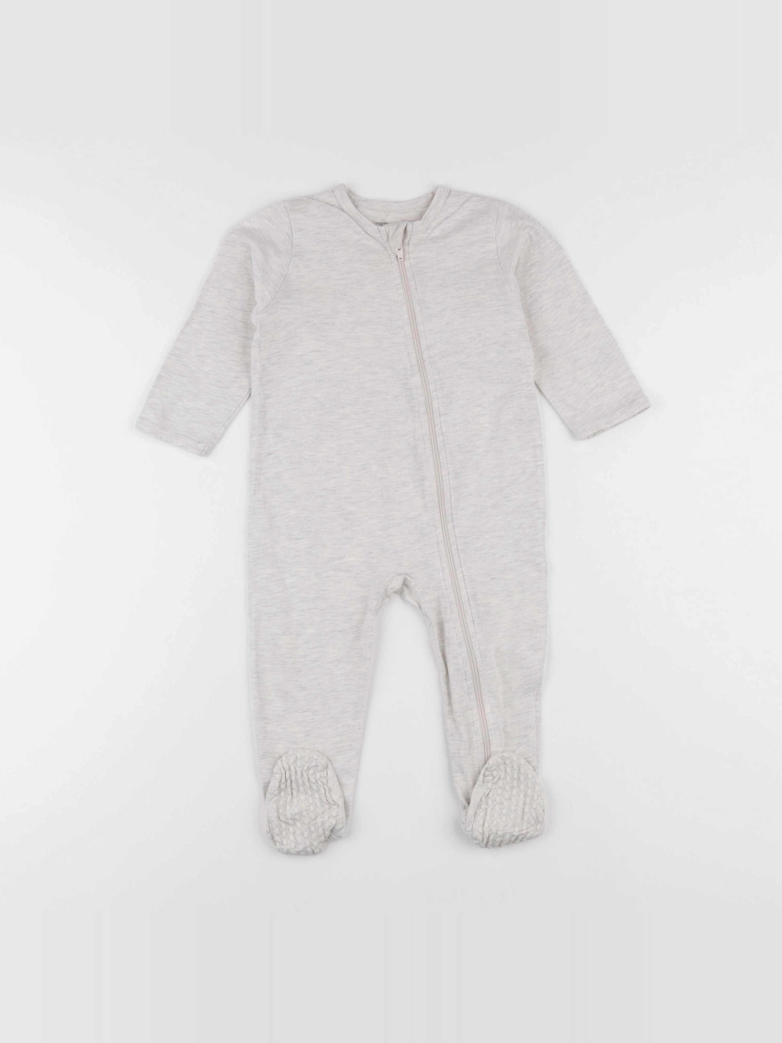 Vertbaudet - pyjama coton gris - 24 mois