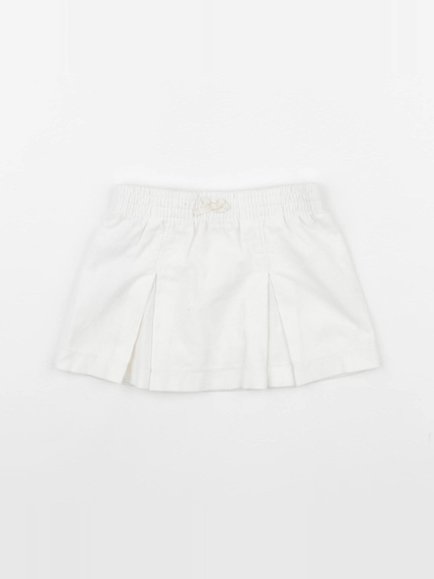 Benetton - jupe blanc - 6/9 mois
