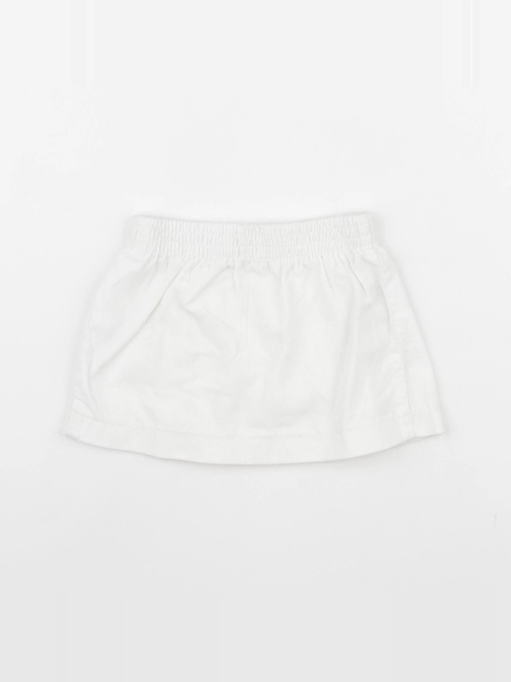 Benetton - jupe blanc - 6/9 mois