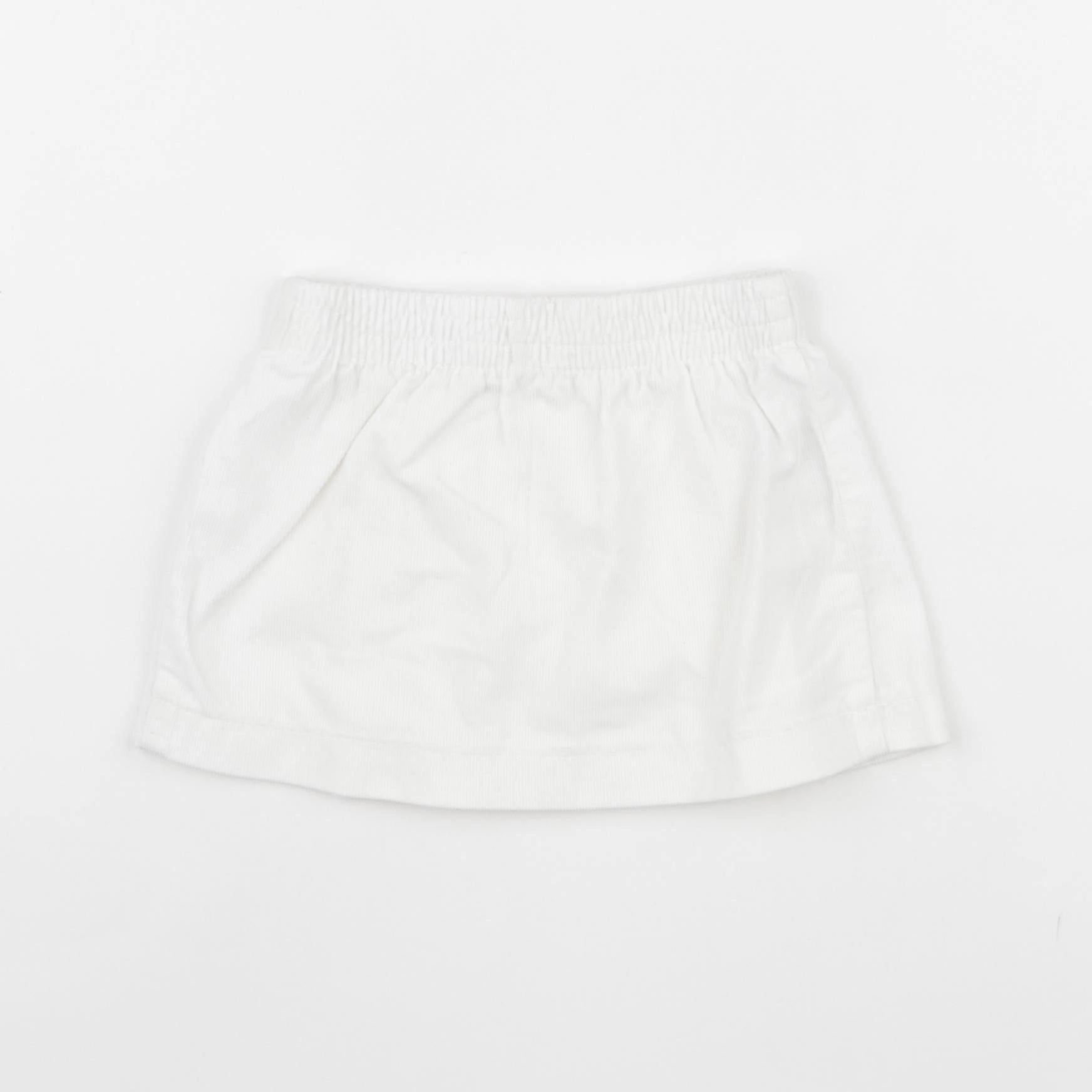 Benetton - jupe blanc - 6/9 mois
