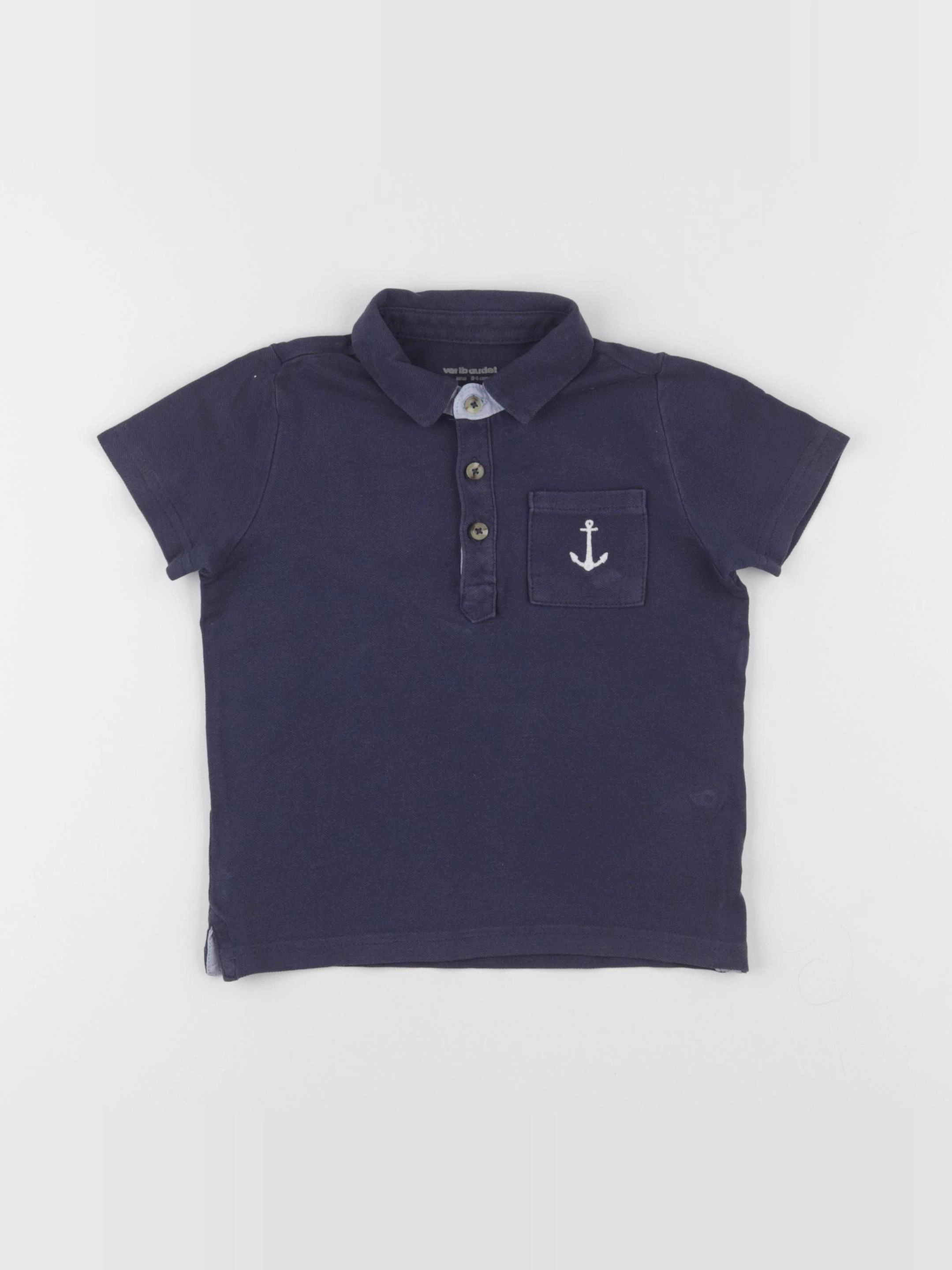 Vertbaudet - polo bleu - 3 ans