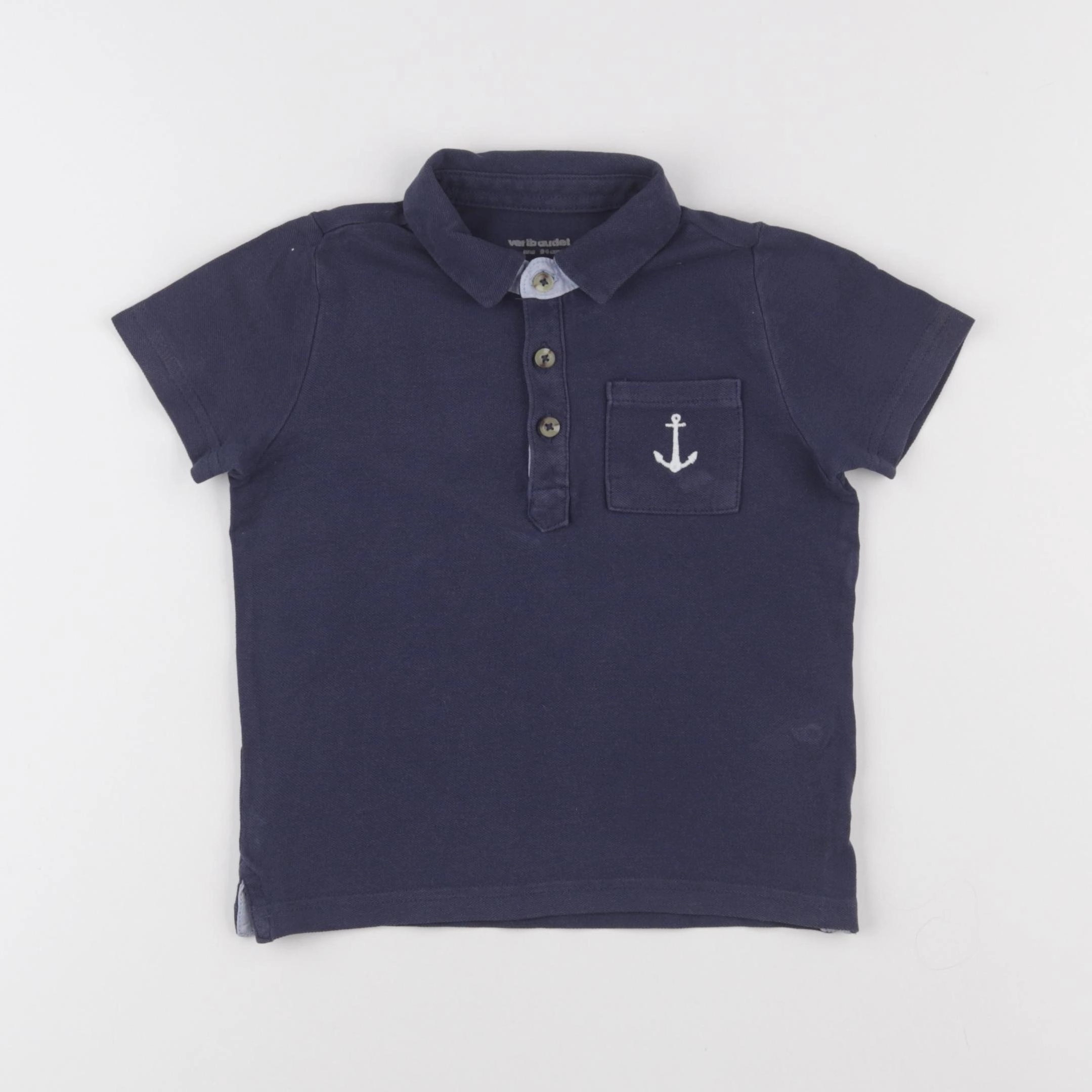 Vertbaudet - polo bleu - 3 ans
