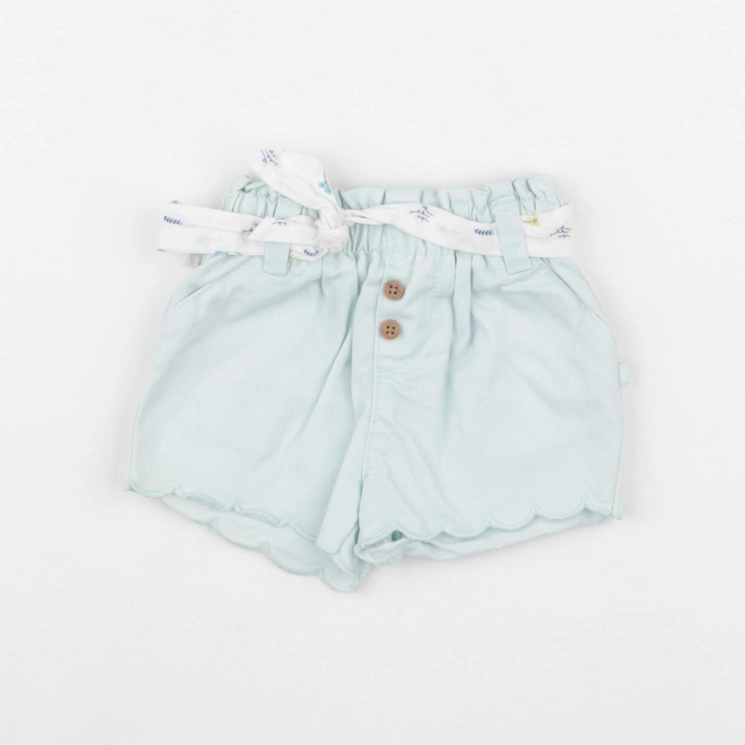 Obaïbi - short bleu - 3 mois