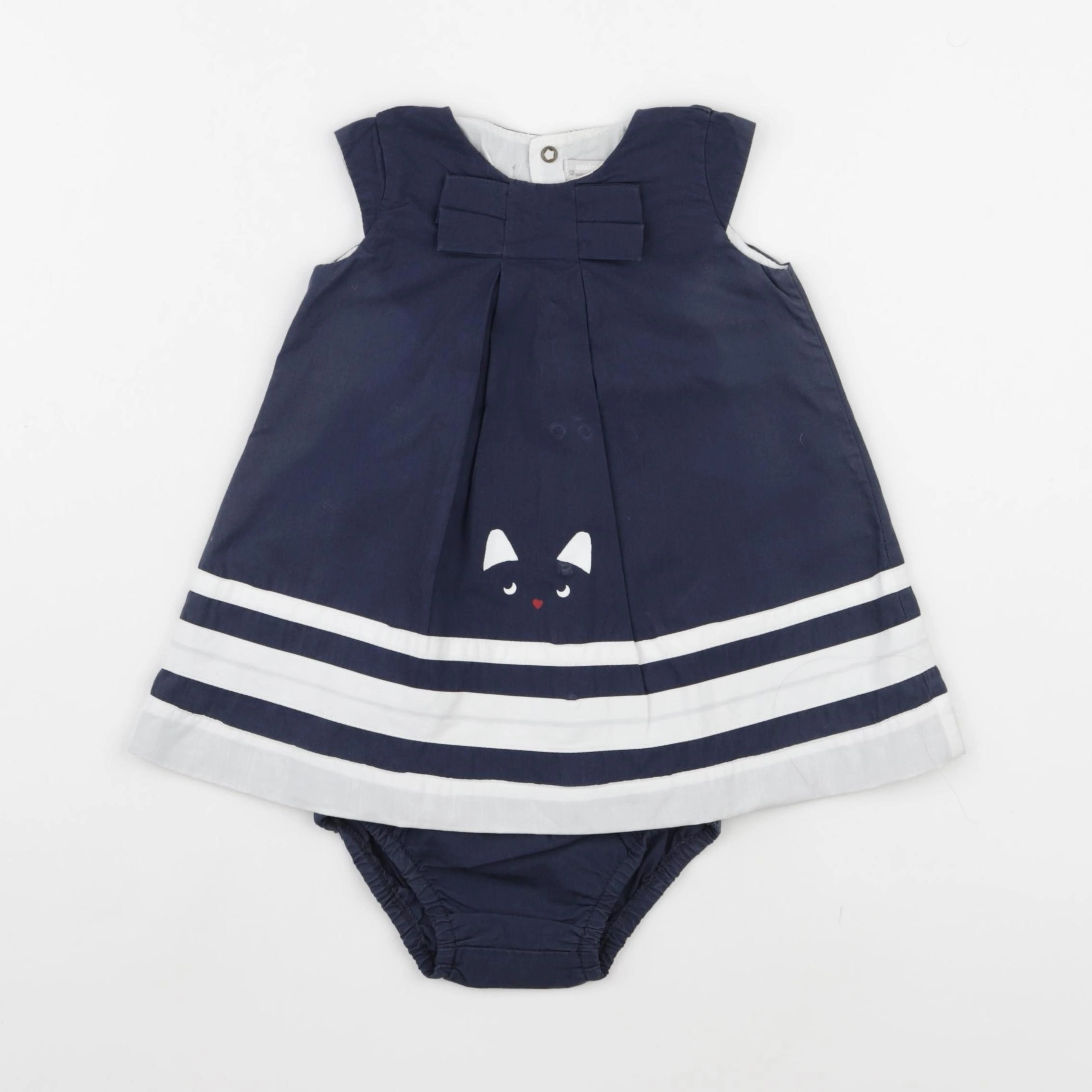 Catimini - robe bleu - 6 mois