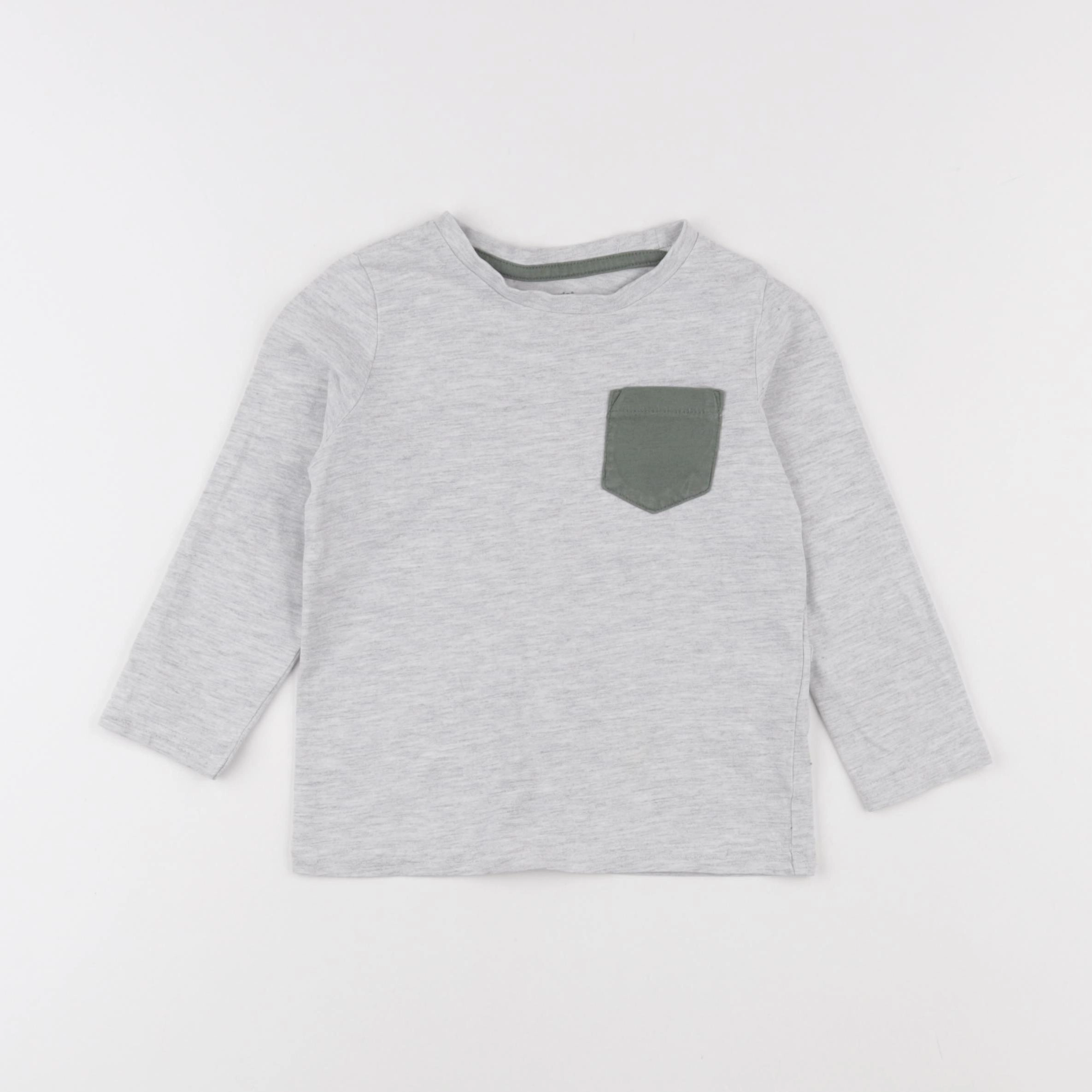 Vertbaudet - tee-shirt gris - 3 ans