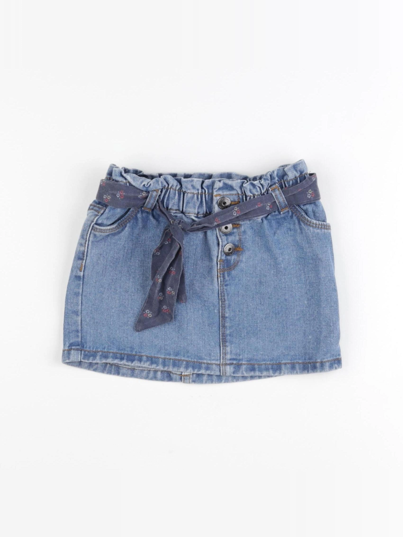 Vertbaudet - jupe bleu - 3 ans