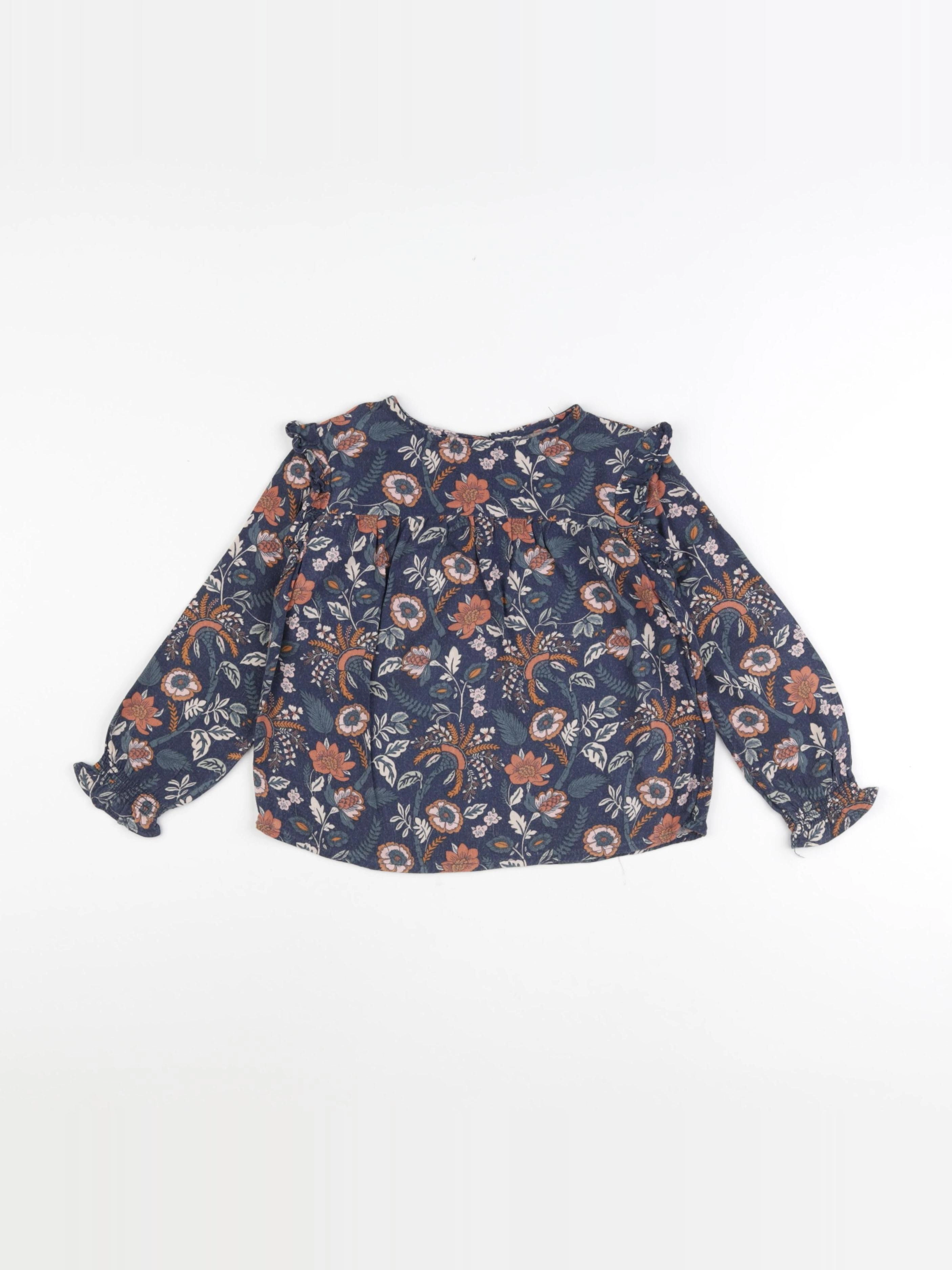Vertbaudet - blouse bleu - 4 ans