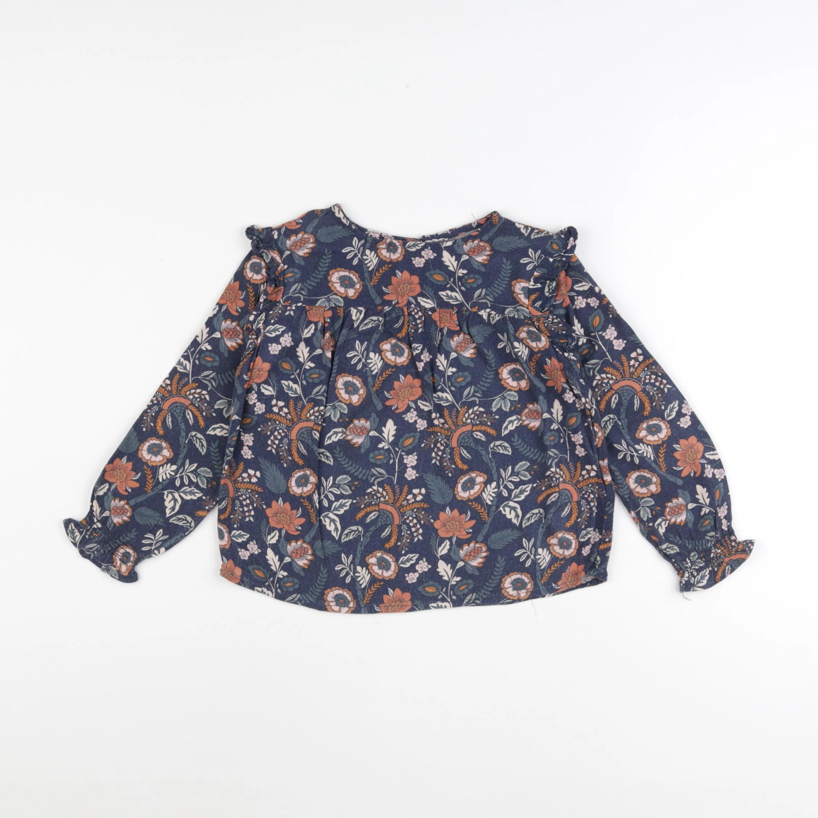 Vertbaudet - blouse bleu - 4 ans