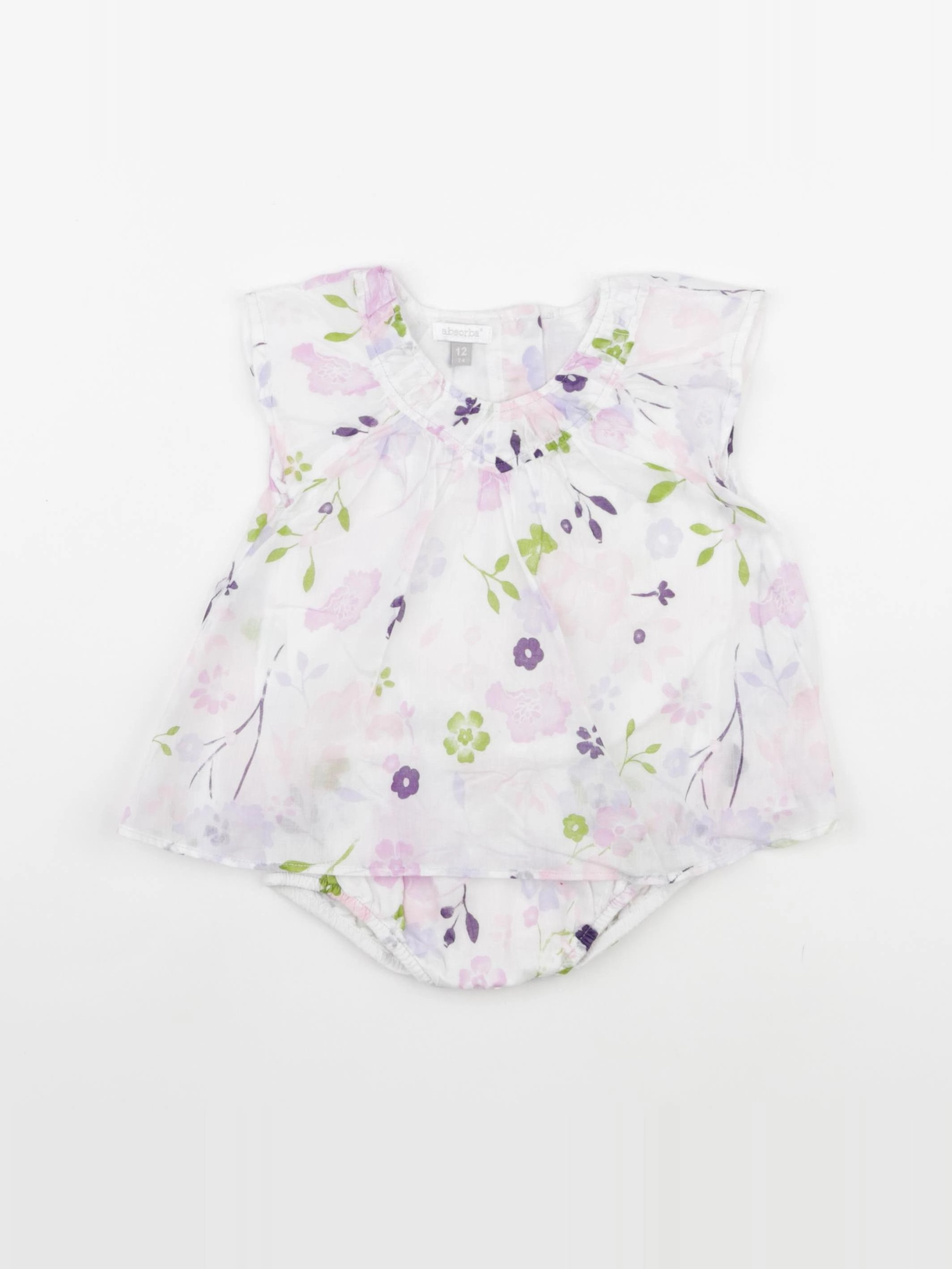 Absorba - robe blanc - 12 mois