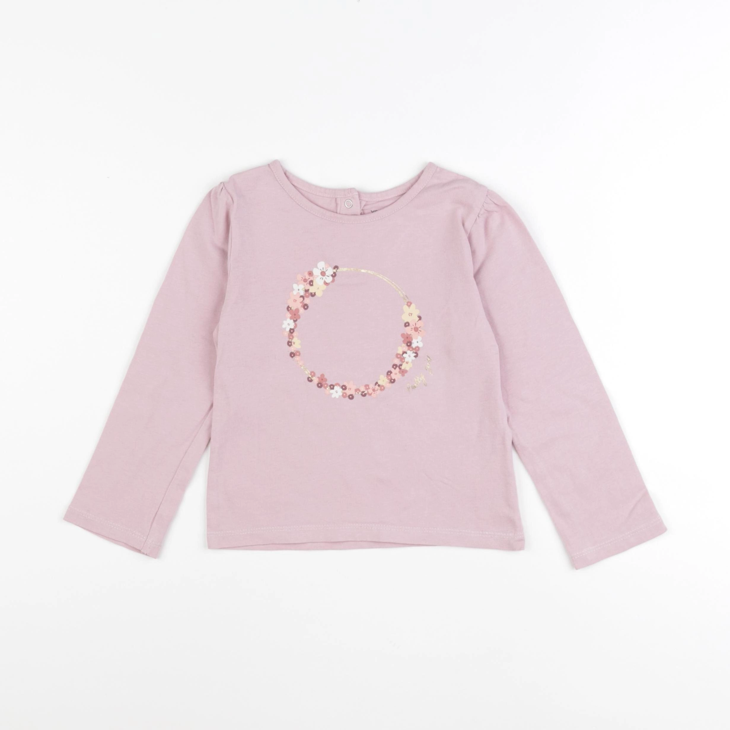 Vertbaudet - tee-shirt rose - 36 mois