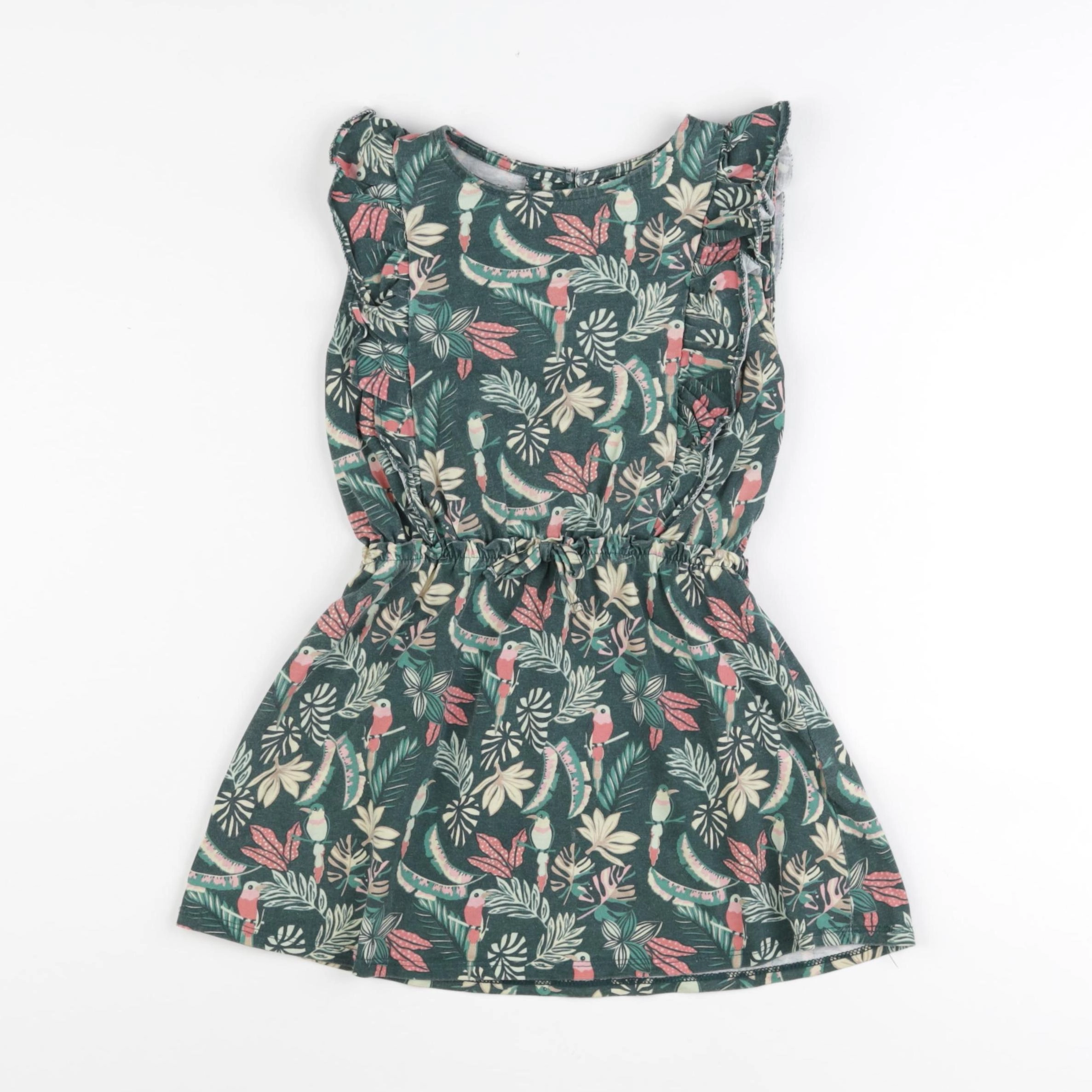 Vertbaudet - robe vert - 4 ans