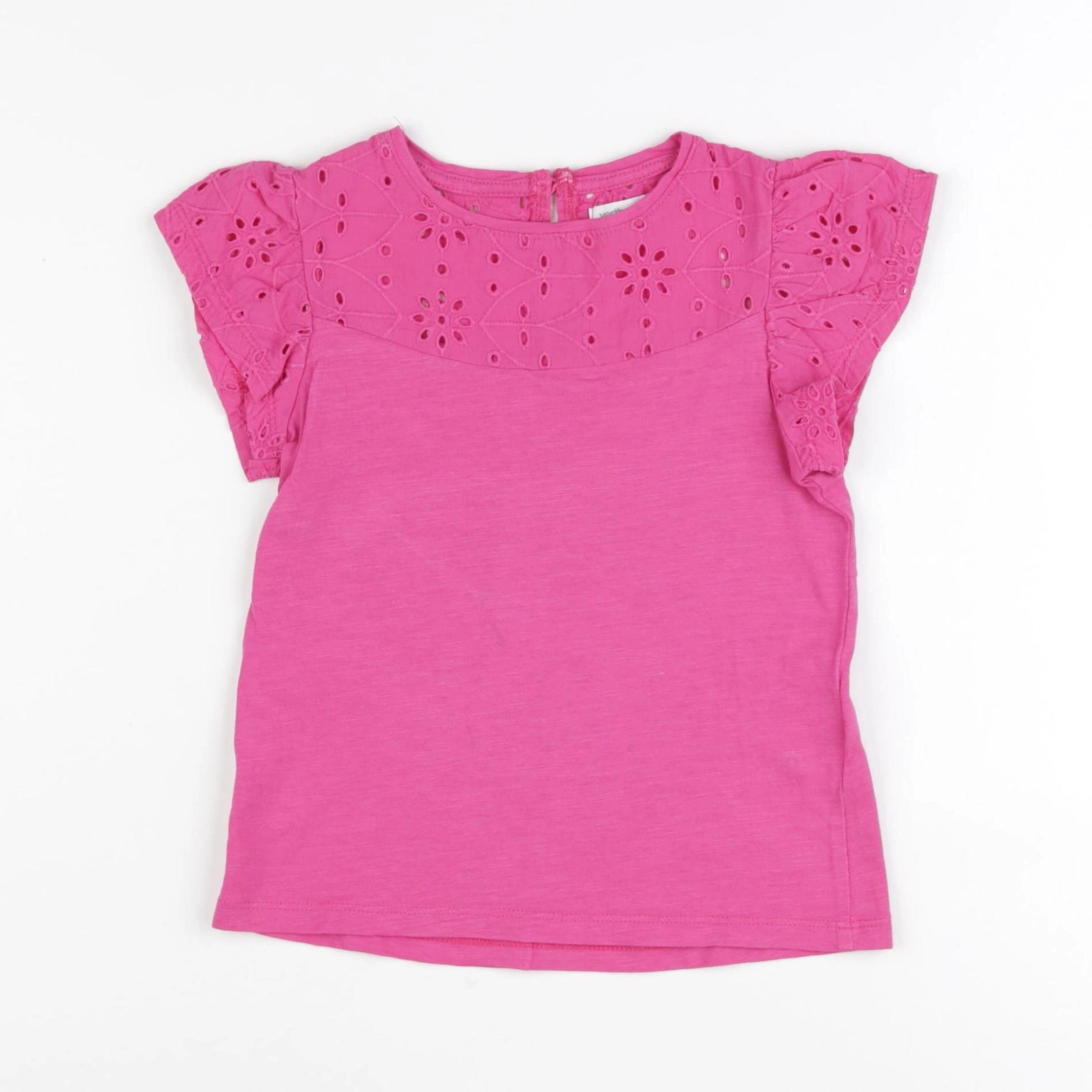 Vertbaudet - tee-shirt rose - 4 ans