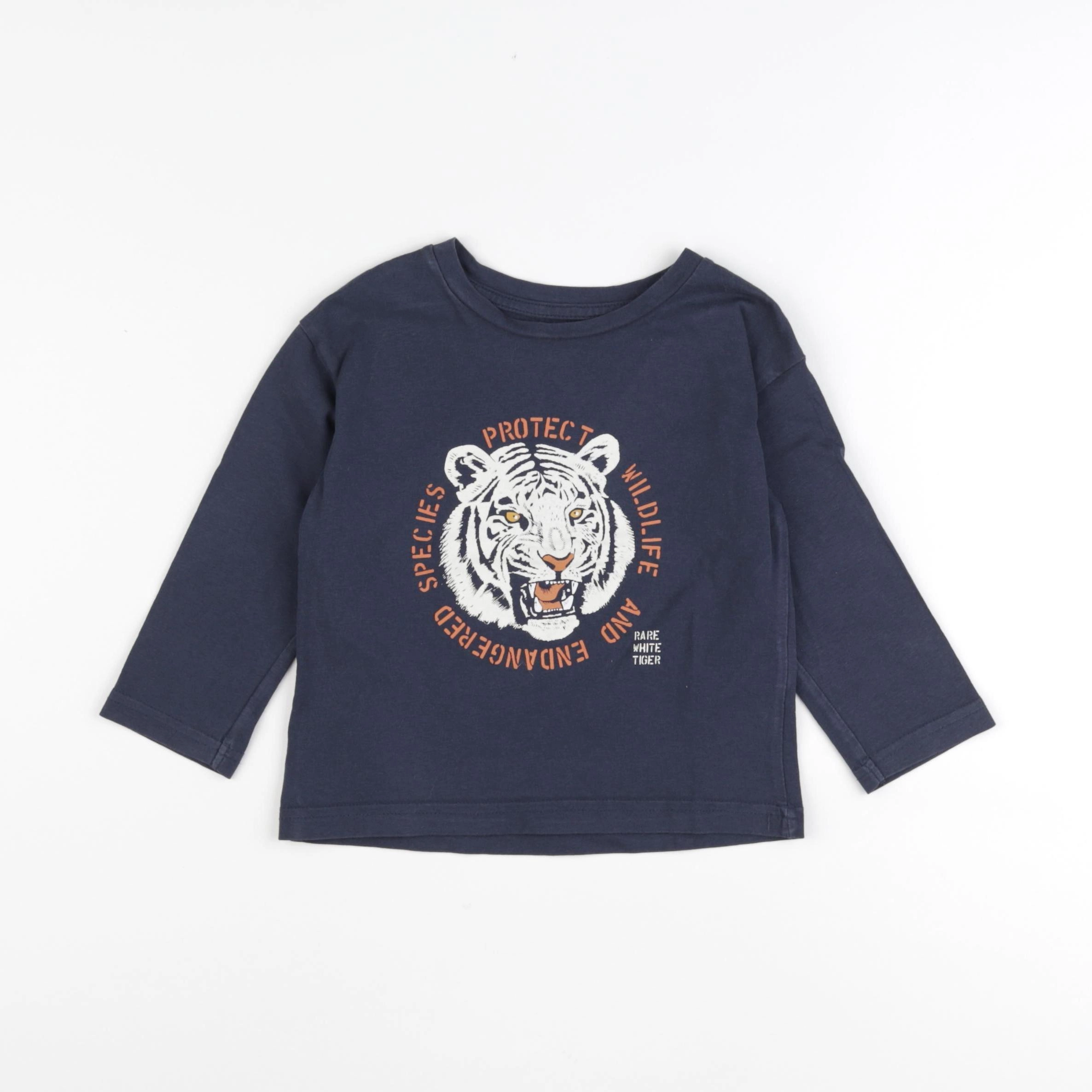 Vertbaudet - tee-shirt bleu - 3 ans
