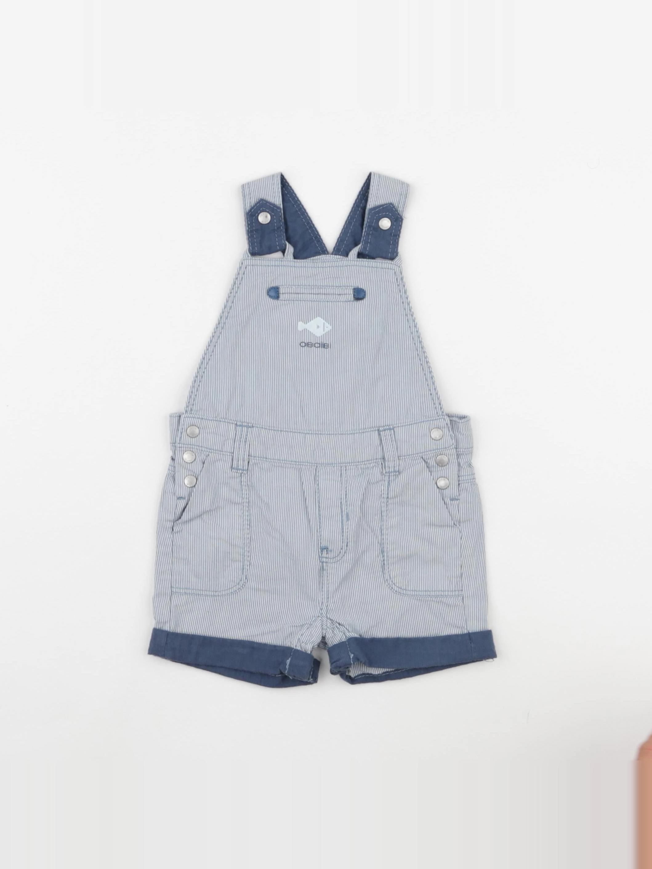 Obaïbi - salopette bleu - 6 mois
