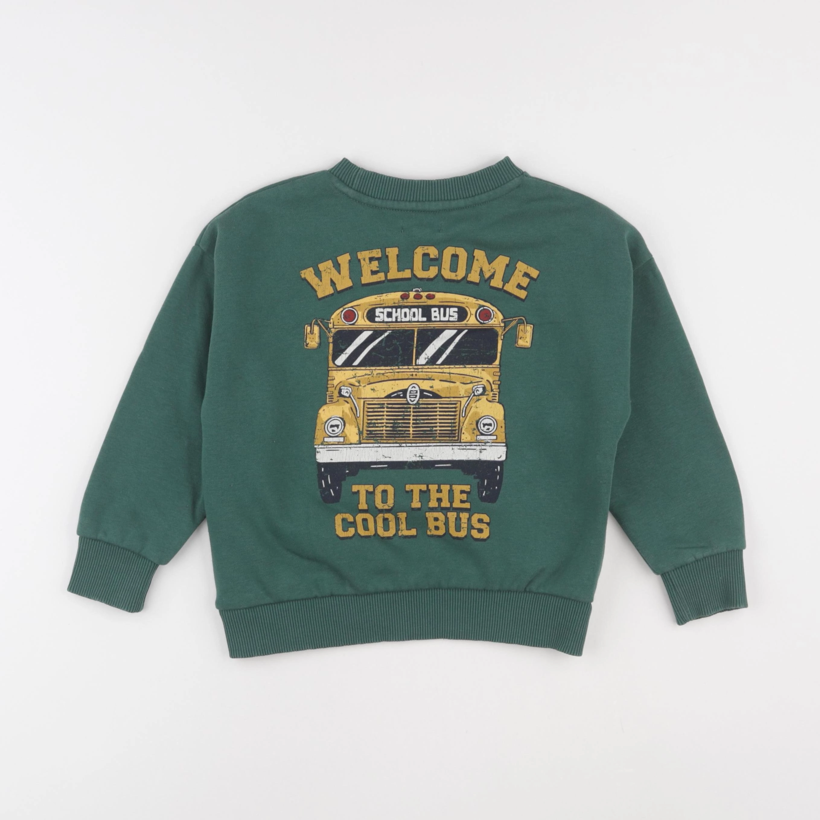 Vertbaudet - sweat vert - 5 ans