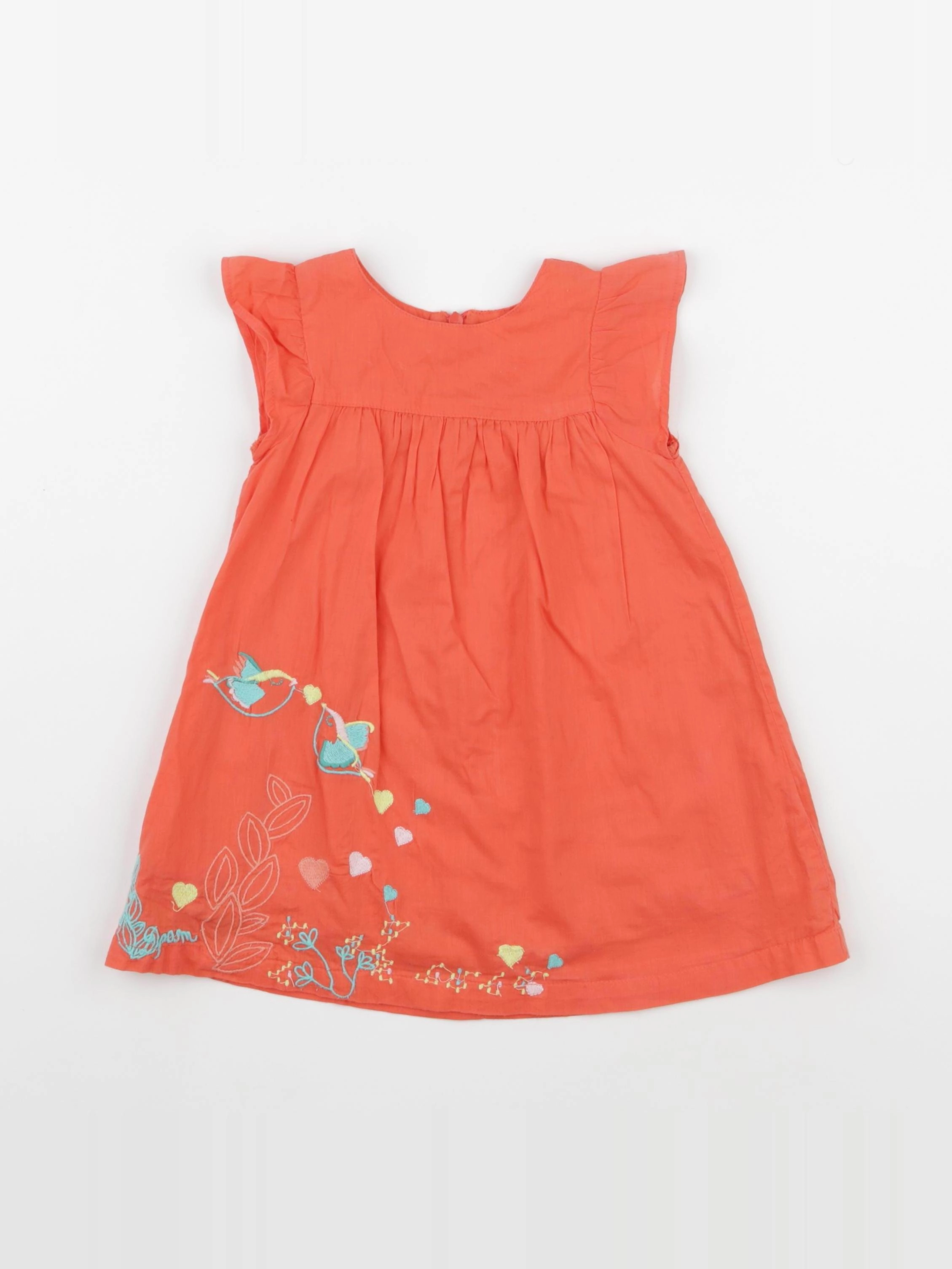DPAM - robe orange - 12 mois