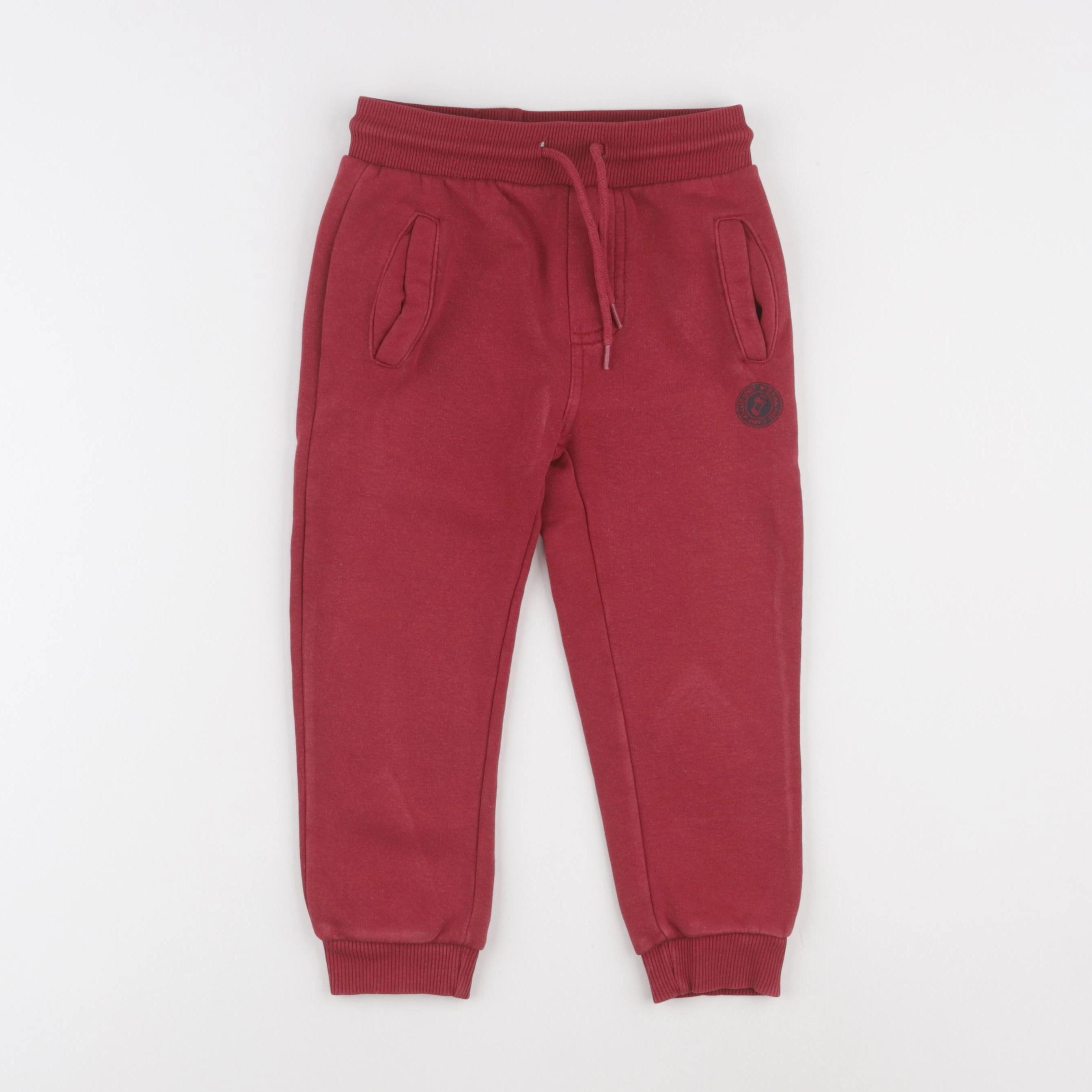 Vertbaudet - jogging rouge - 4 ans