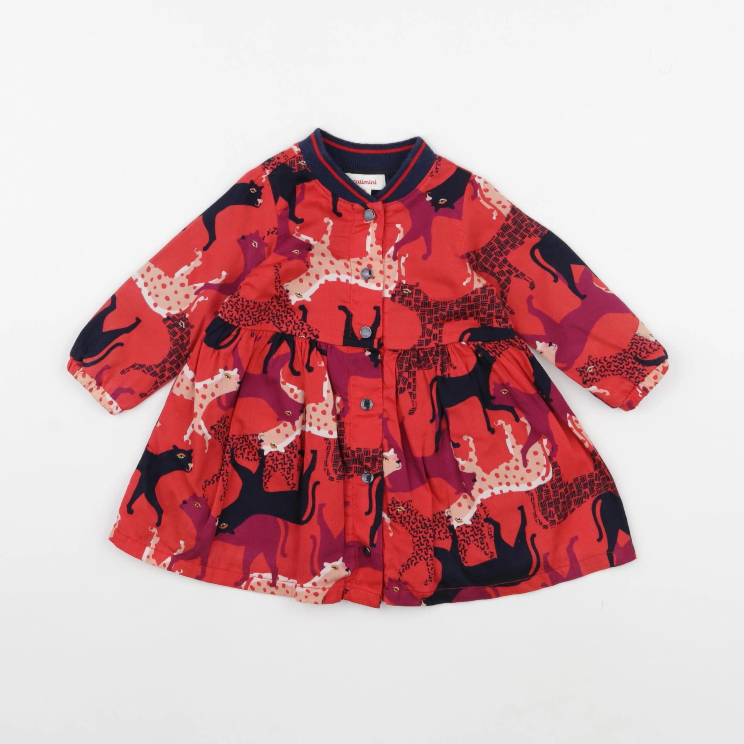 Catimini - robe rouge - 6 mois