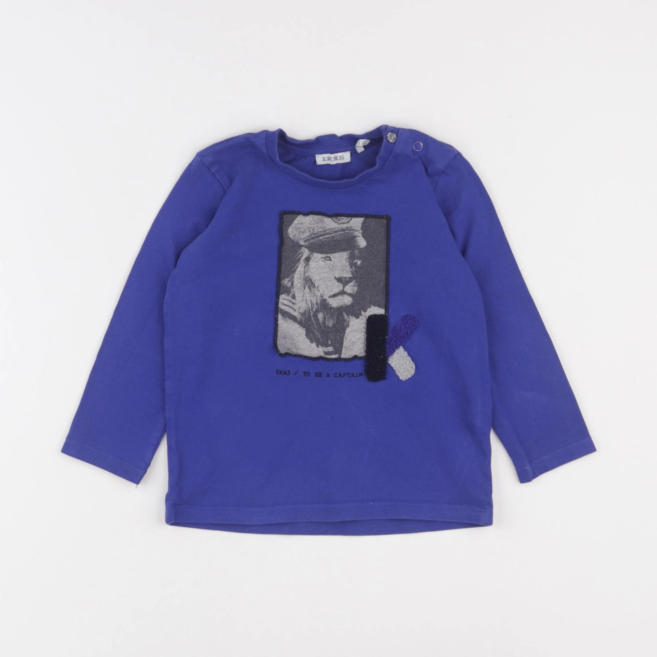 IKKS - tee-shirt bleu - 18 mois