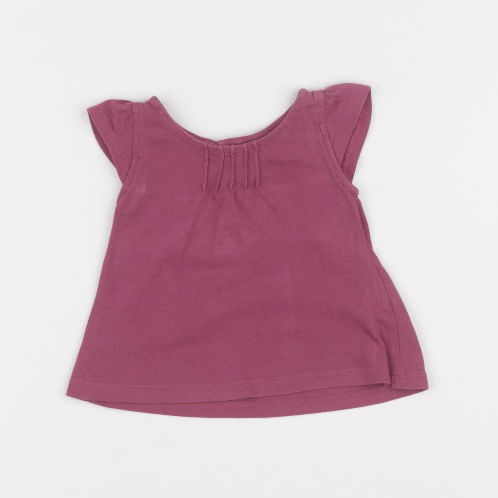 Obaïbi - tee-shirt violet - 3 mois