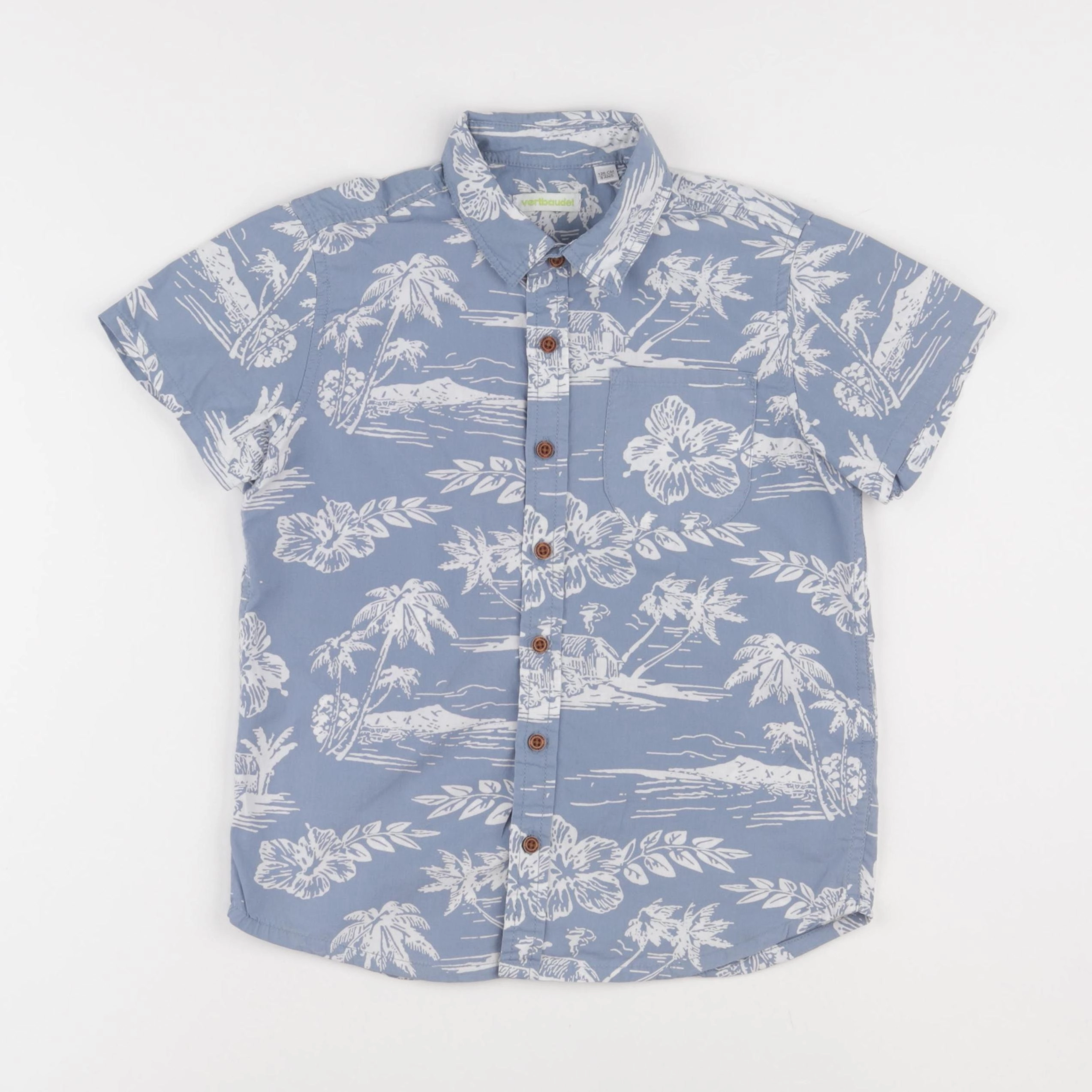 Vertbaudet - chemise bleu - 8 ans