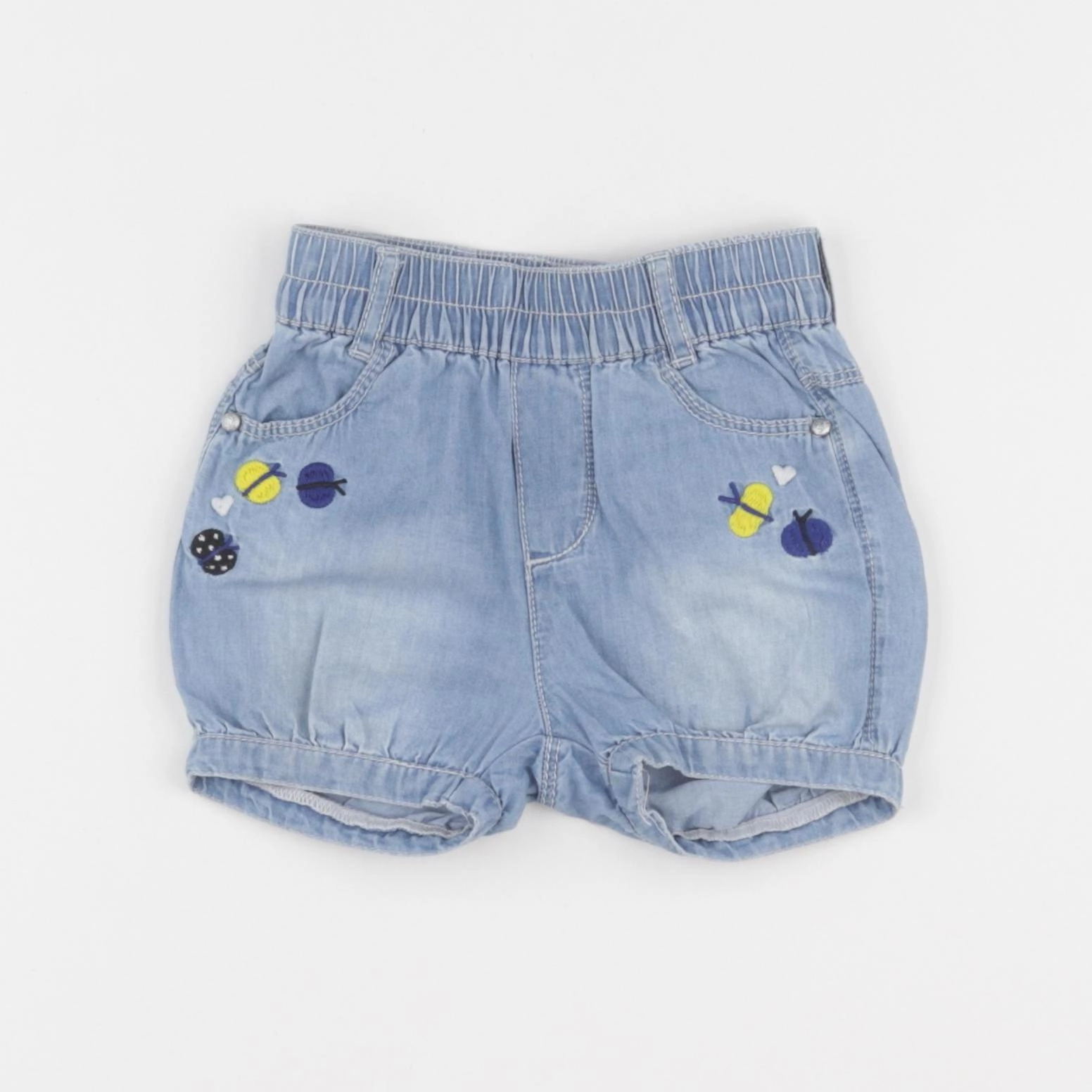 Catimini - short bleu - 9 mois
