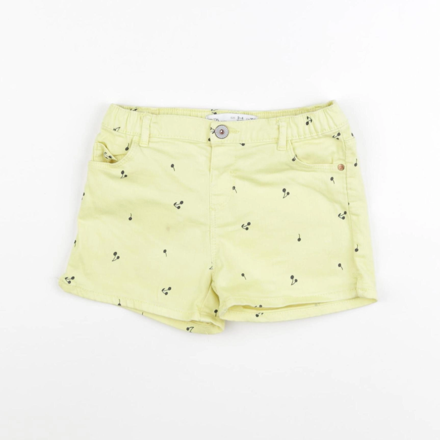 Zara - short jaune - 3/4 ans