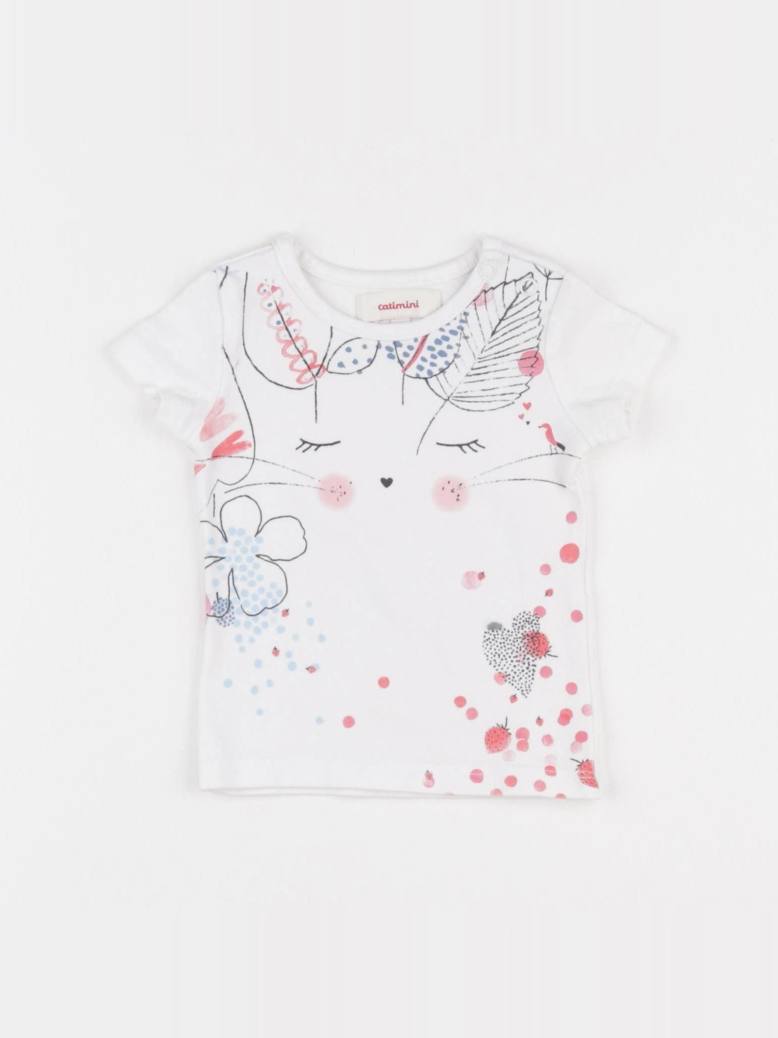 Catimini - tee-shirt blanc - 6 mois