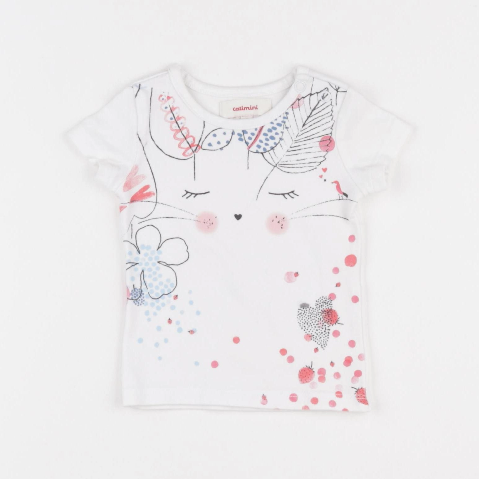 Catimini - tee-shirt blanc - 6 mois
