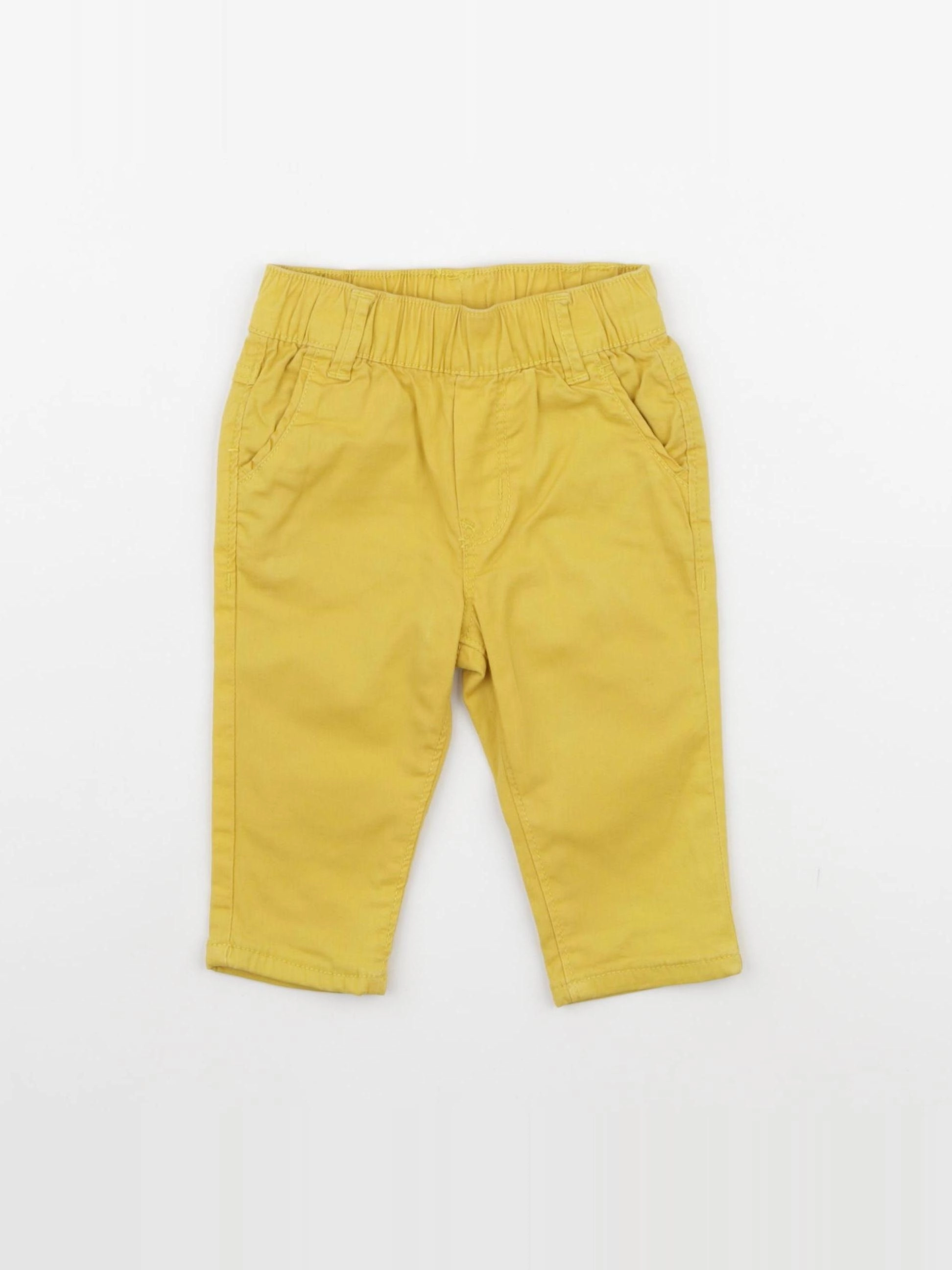 Catimini - pantalon doublé jaune - 6 mois