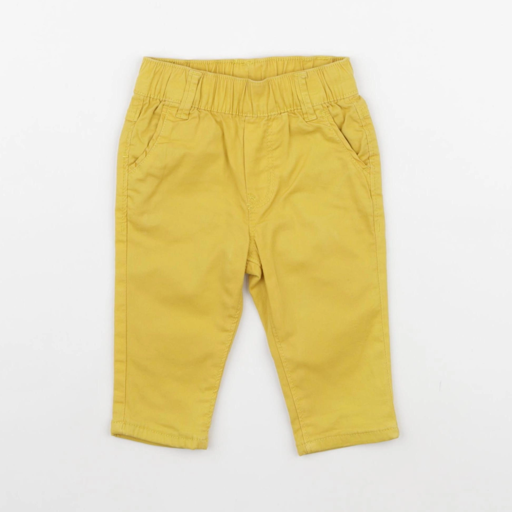 Catimini - pantalon doublé jaune - 6 mois