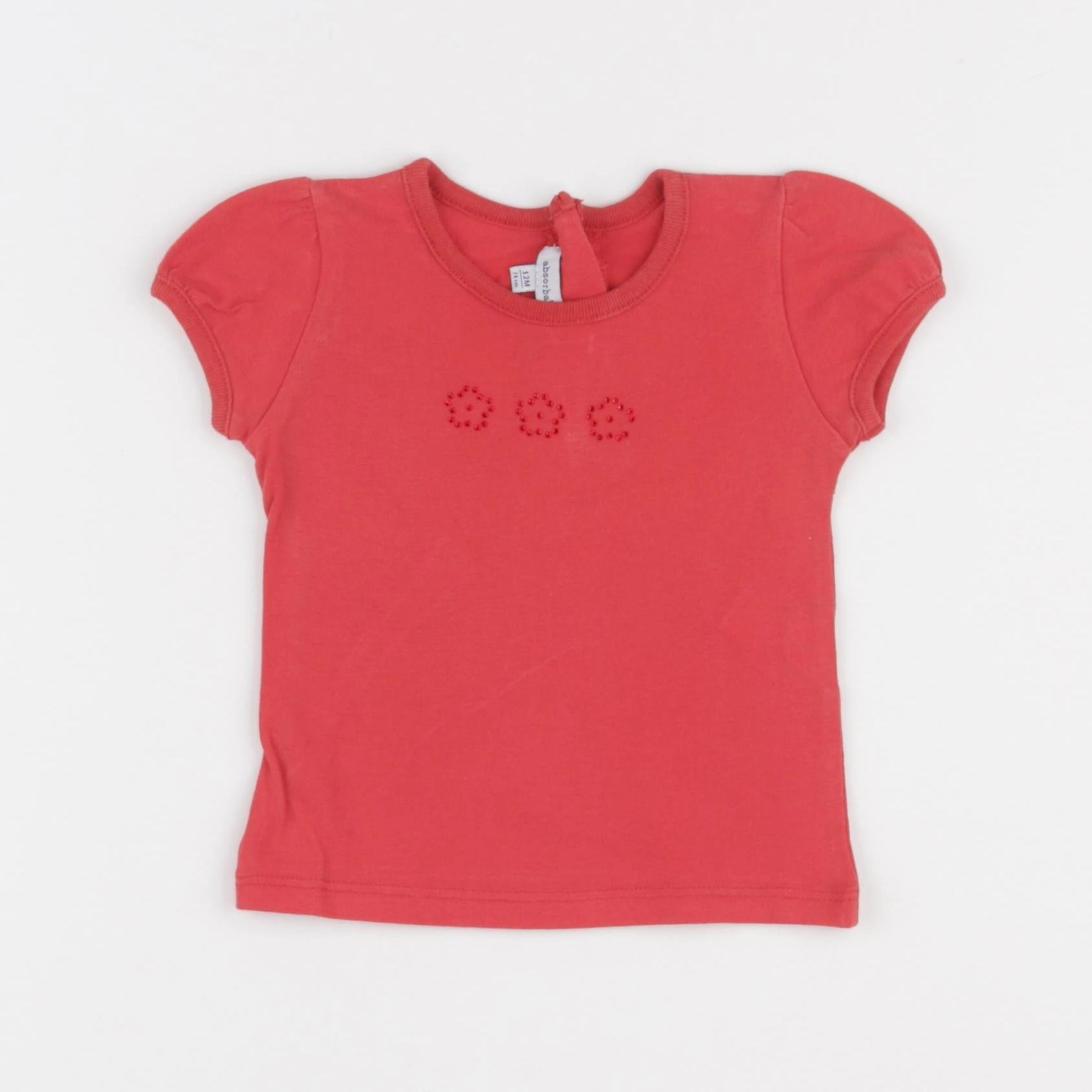 Absorba - tee-shirt rouge - 12 mois