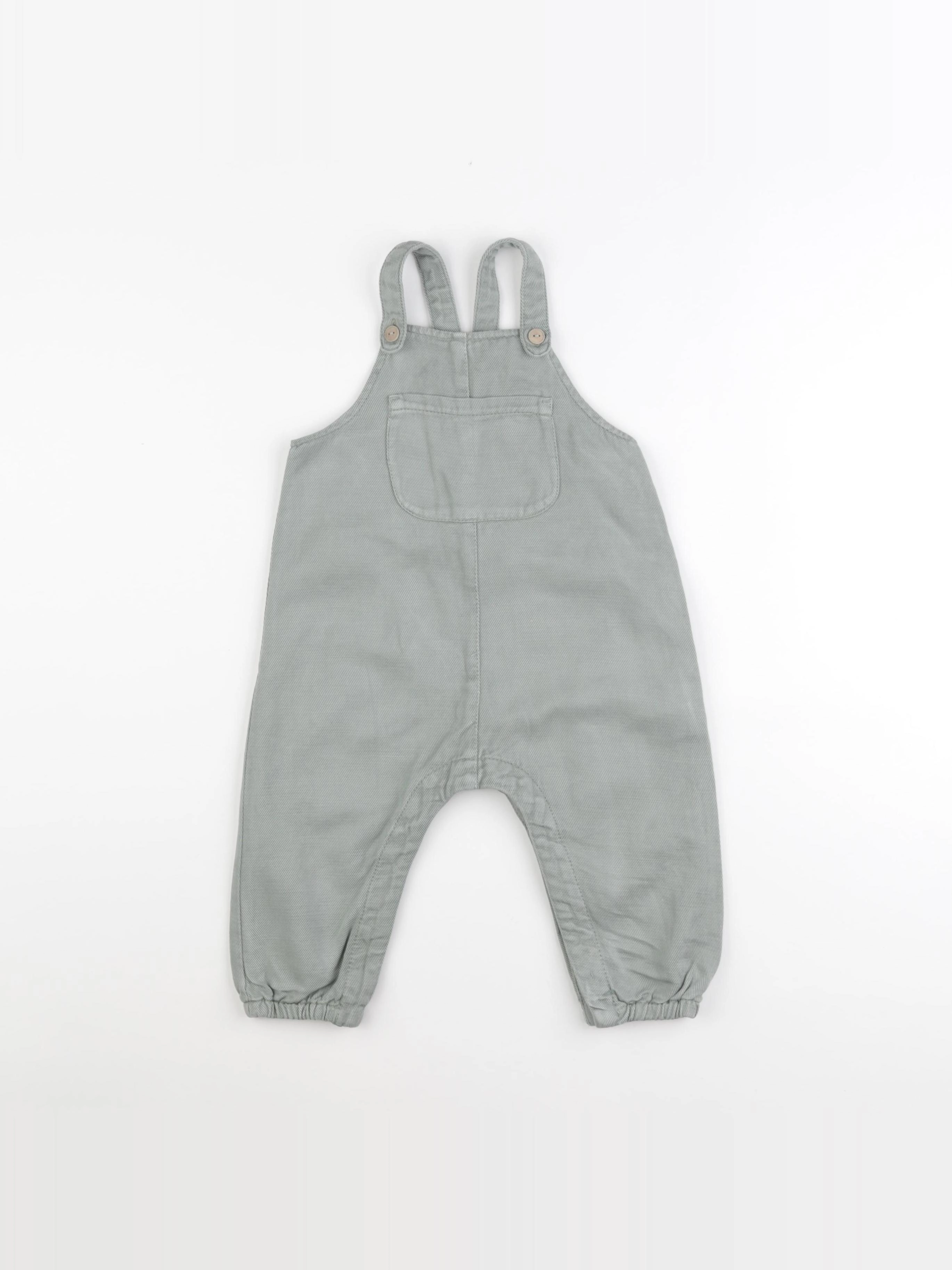 Zara - salopette vert - 12/18 mois