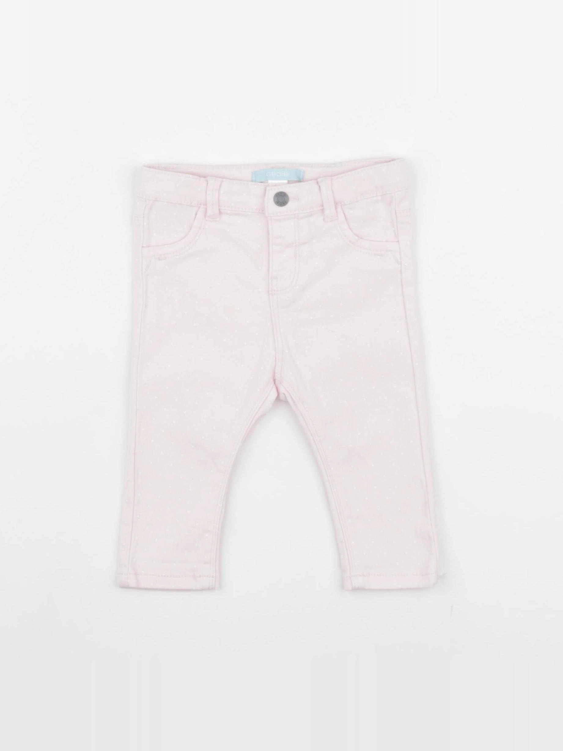 Obaïbi - jegging rose - 6 mois