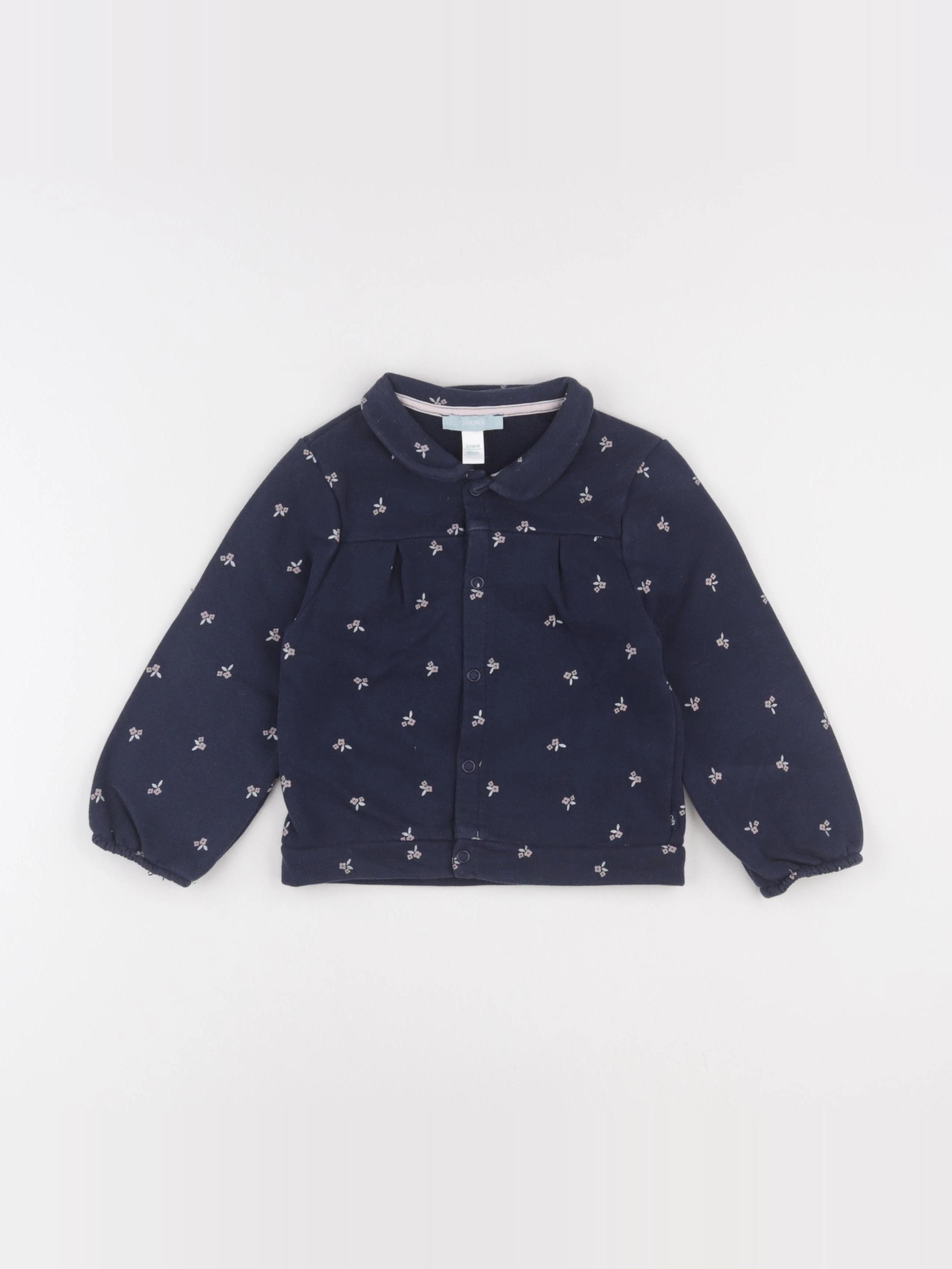 Obaïbi - sweat bleu - 24 mois