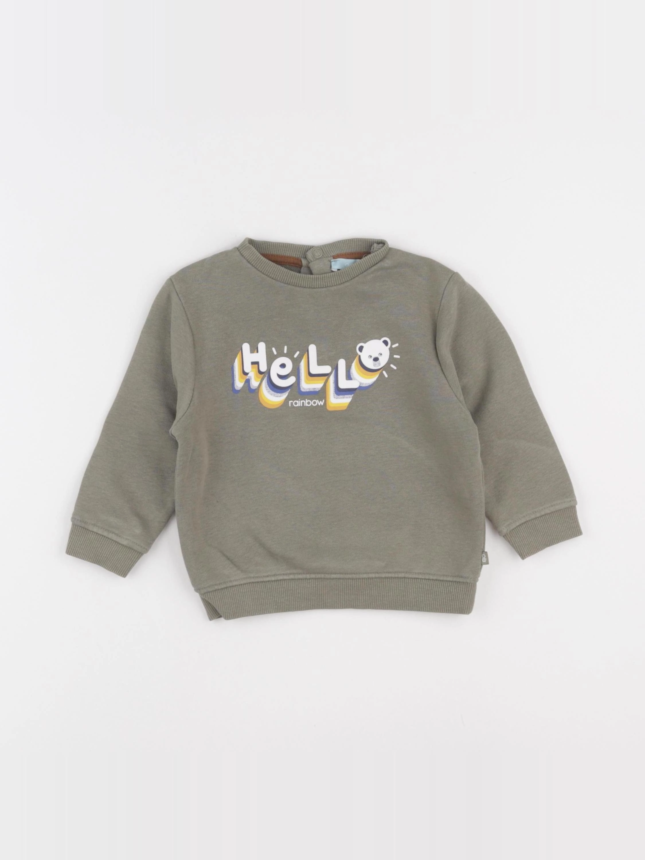 Obaïbi - sweat vert - 12 mois