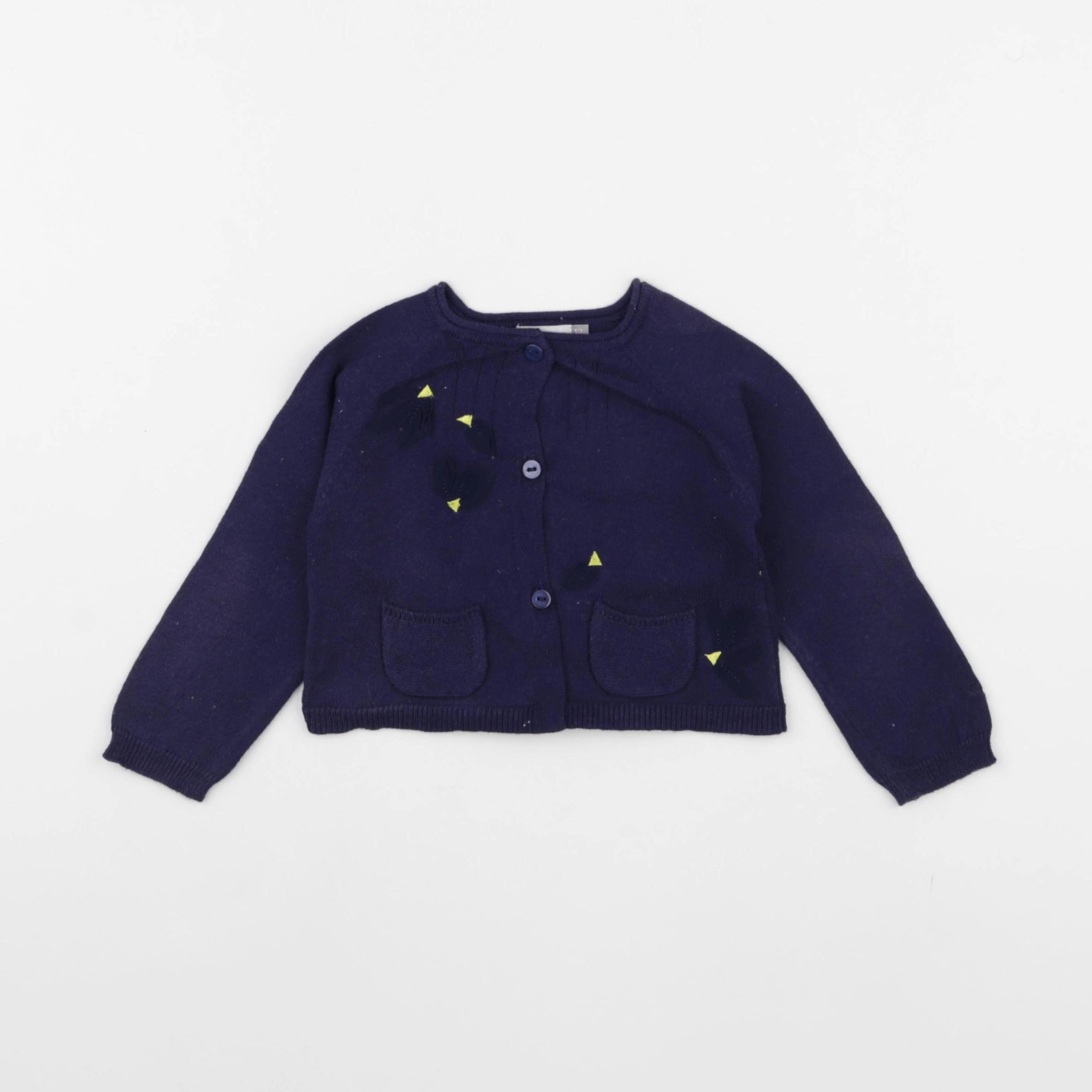 Catimini - gilet bleu - 12 mois
