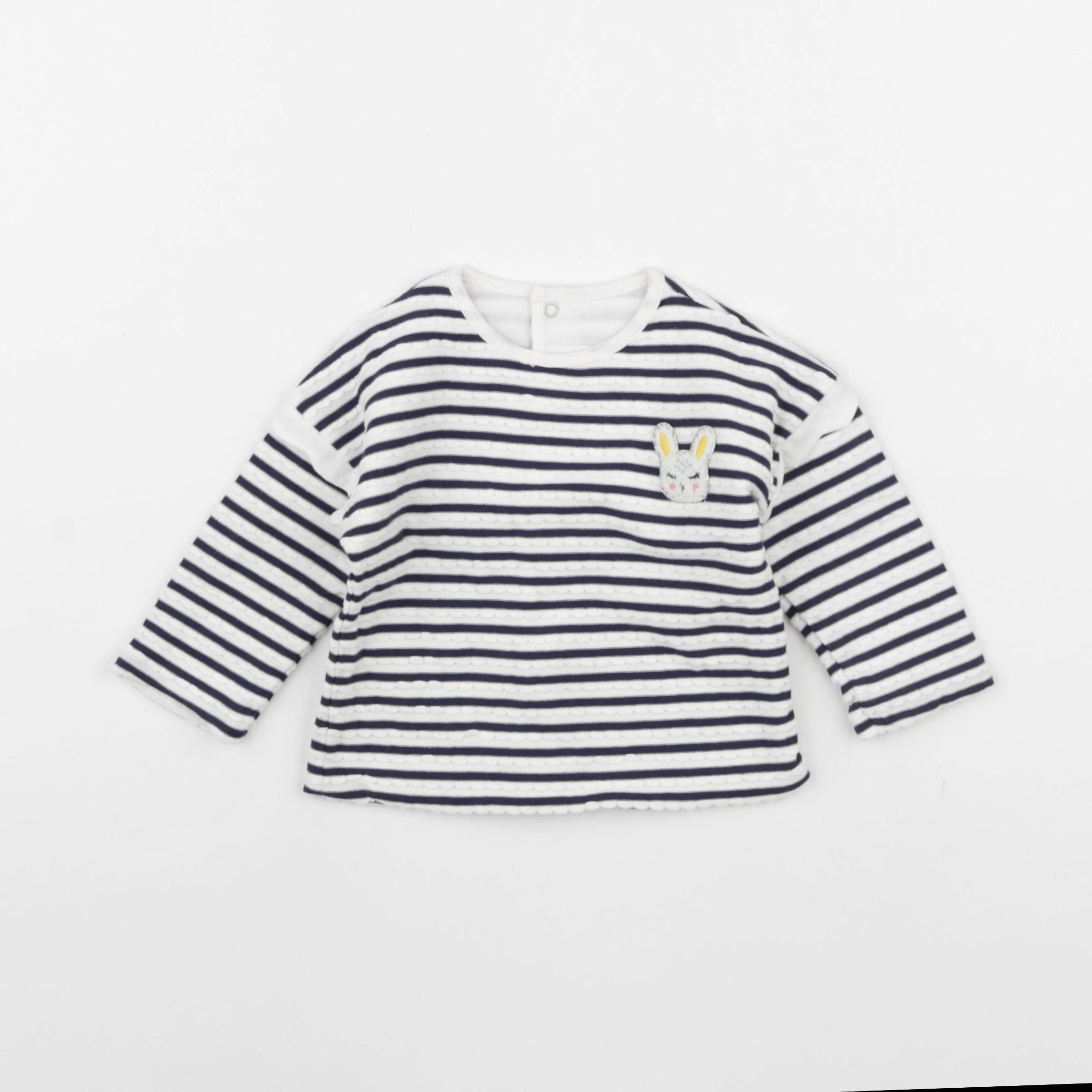 Catimini - tee-shirt beige, bleu - 6 mois