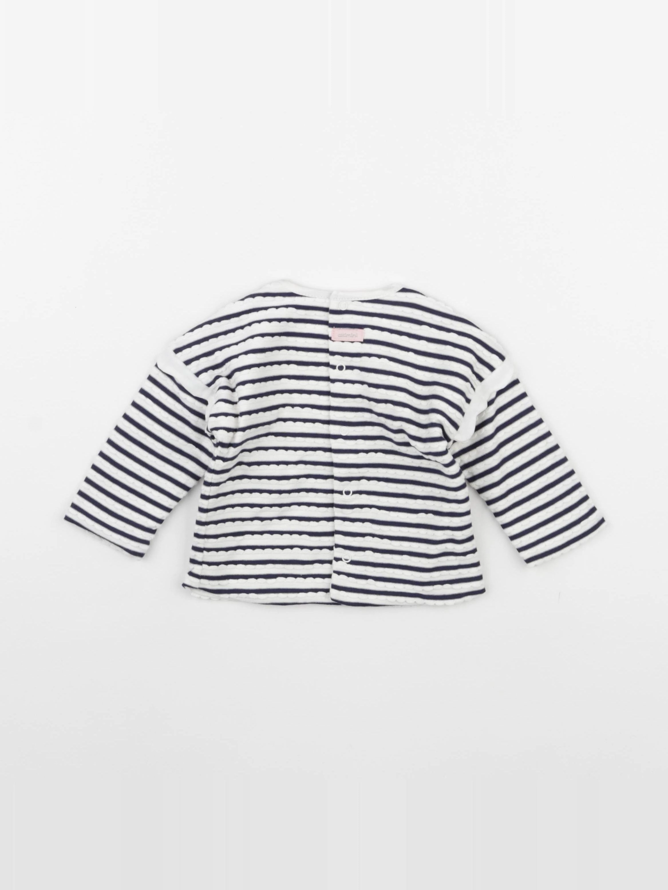 Catimini - tee-shirt beige, bleu - 6 mois
