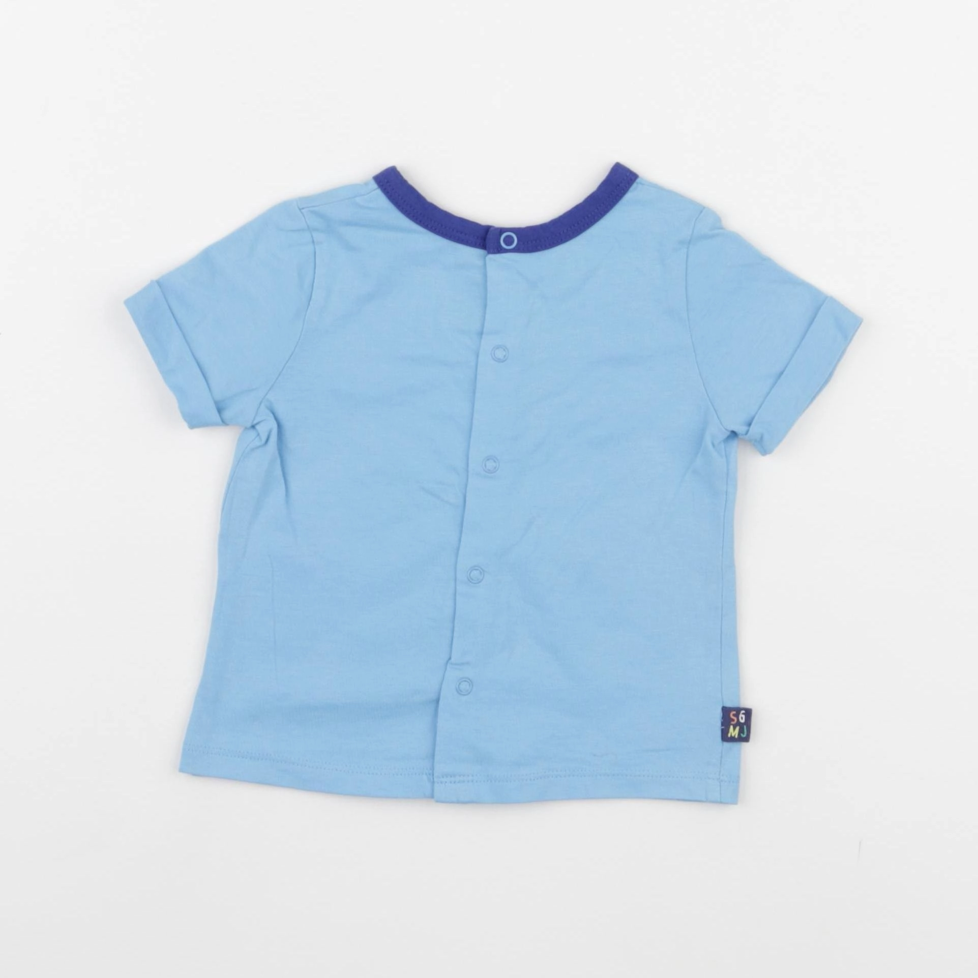 Sergent Major - tee-shirt bleu - 6 mois