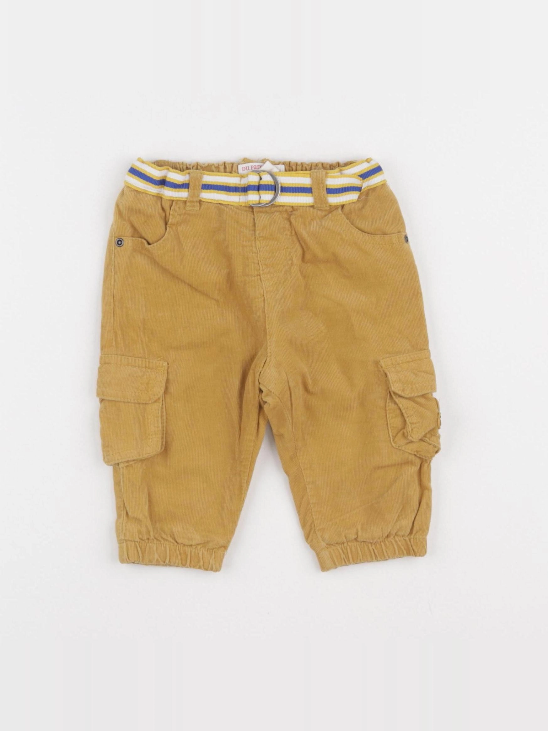 DPAM - pantalon doublé jaune - 6 mois