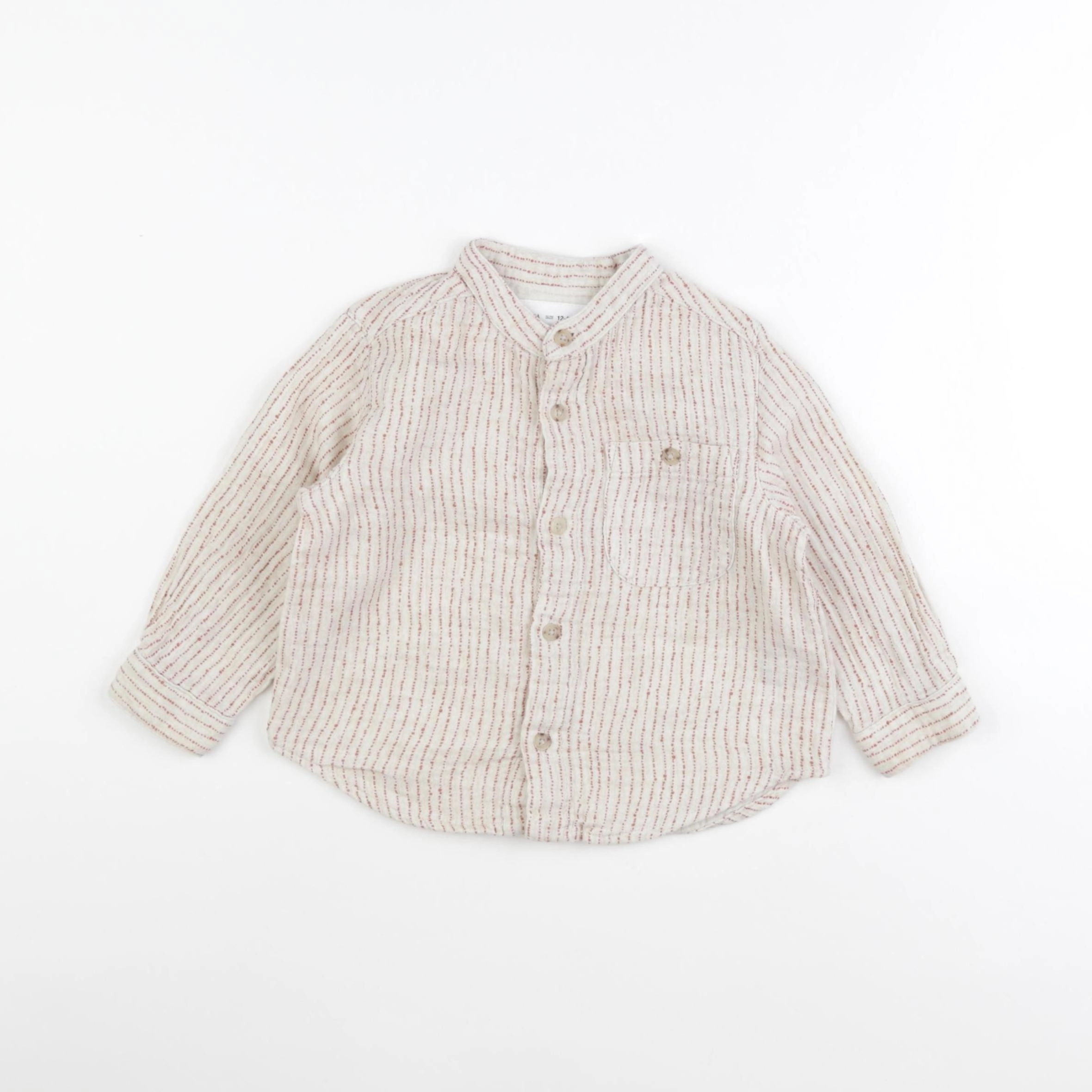 Zara - chemise rouge - 12/18 mois
