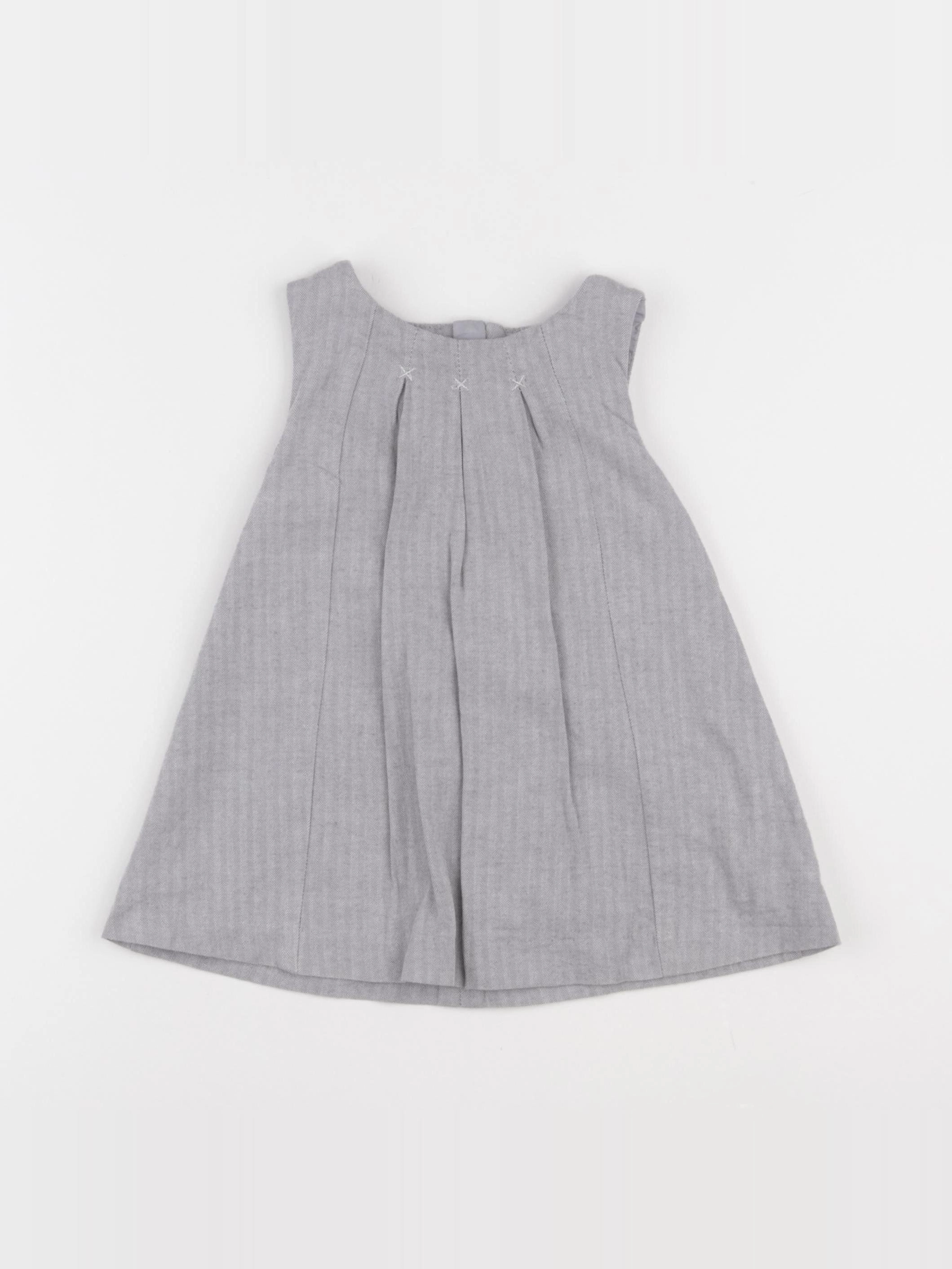 Obaïbi - robe gris - 12 mois