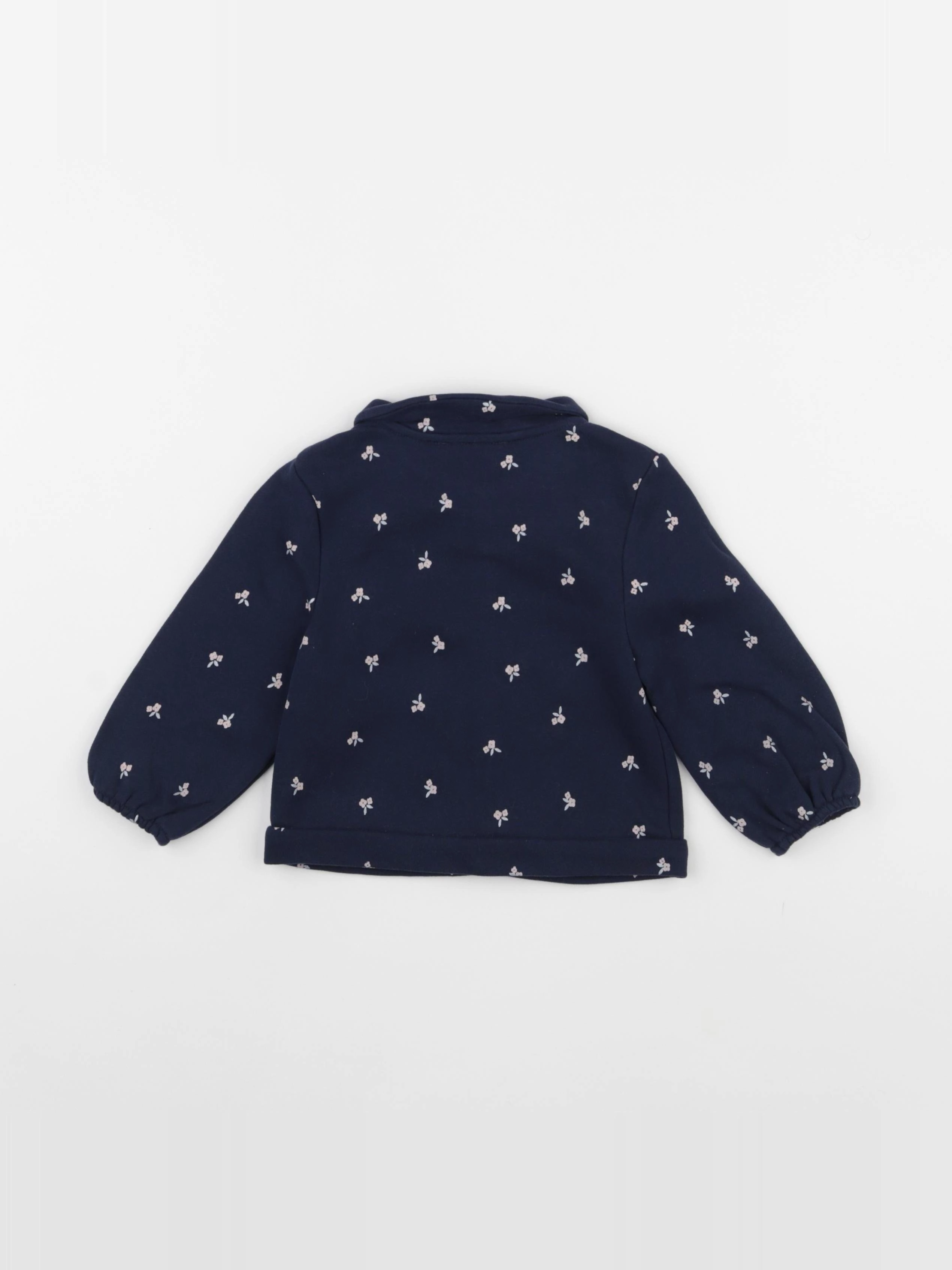 Obaïbi - sweat bleu - 12 mois