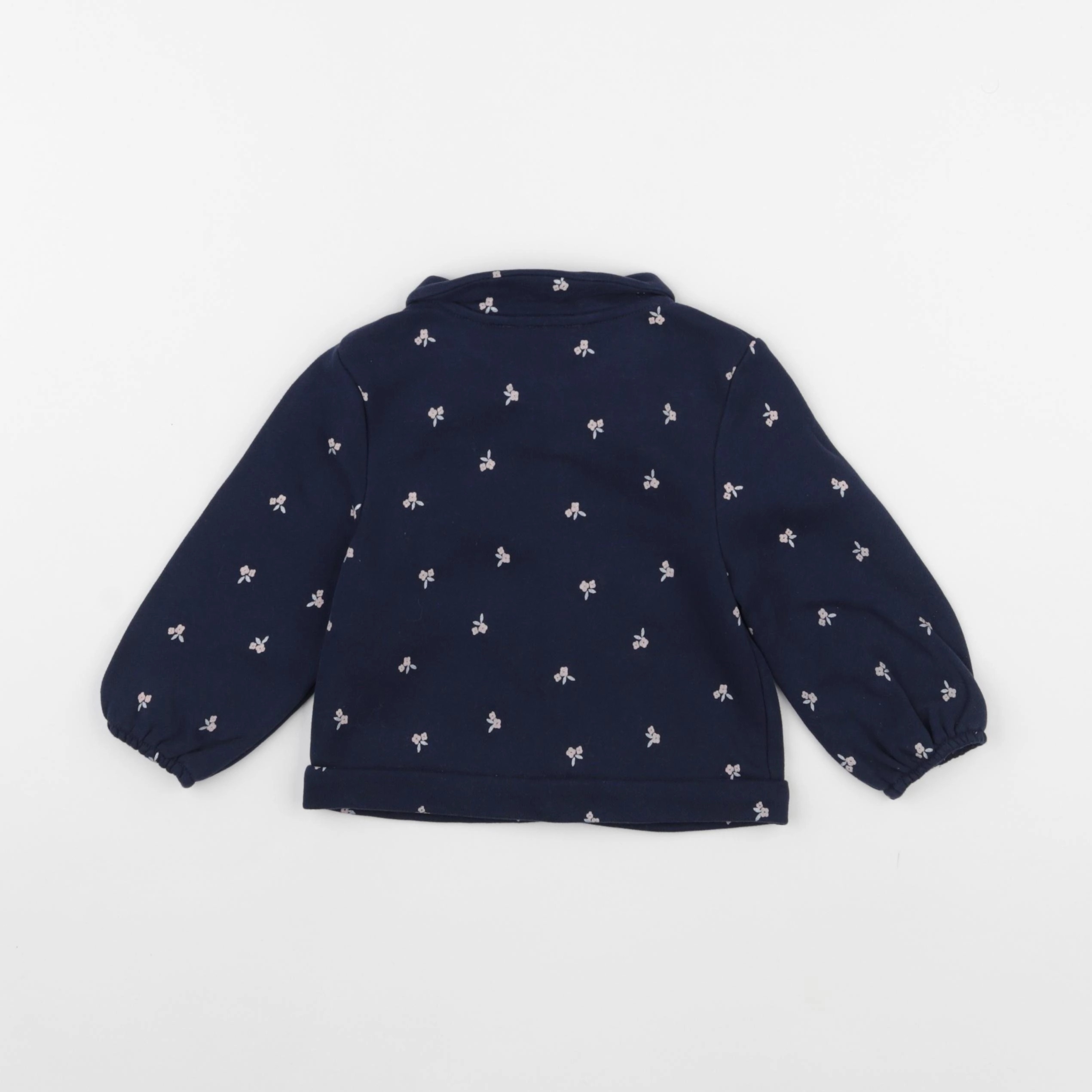 Obaïbi - sweat bleu - 12 mois